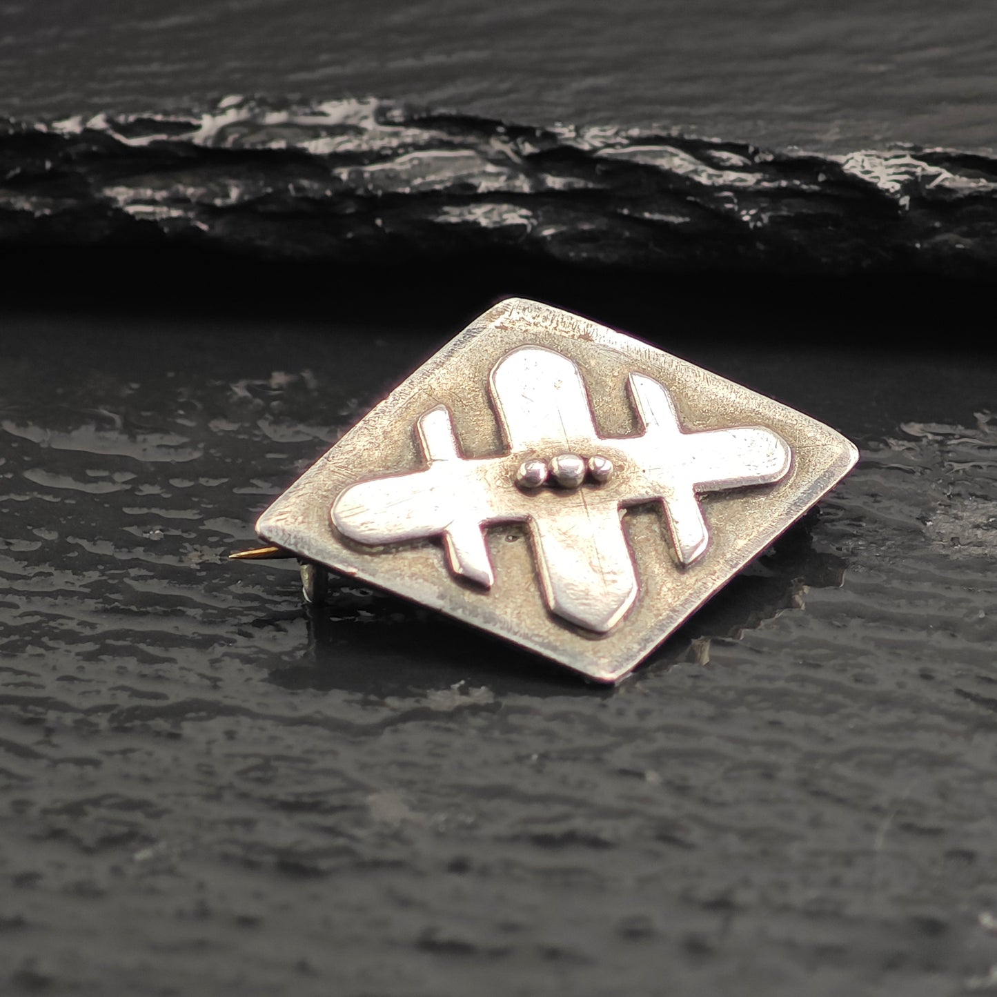 Antique Sterling Silver Brooch B2222