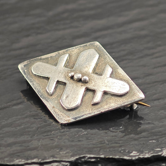 Antique Sterling Silver Brooch B2222