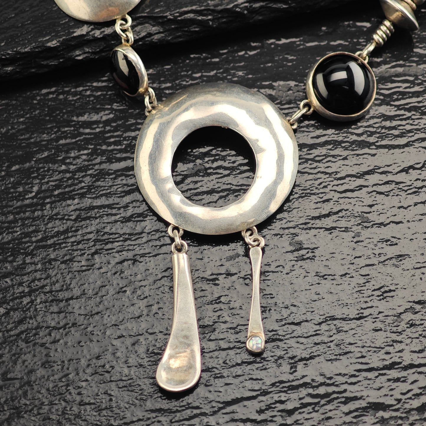 Studio Artist, Sterling Silver, Abstract Necklace N2699