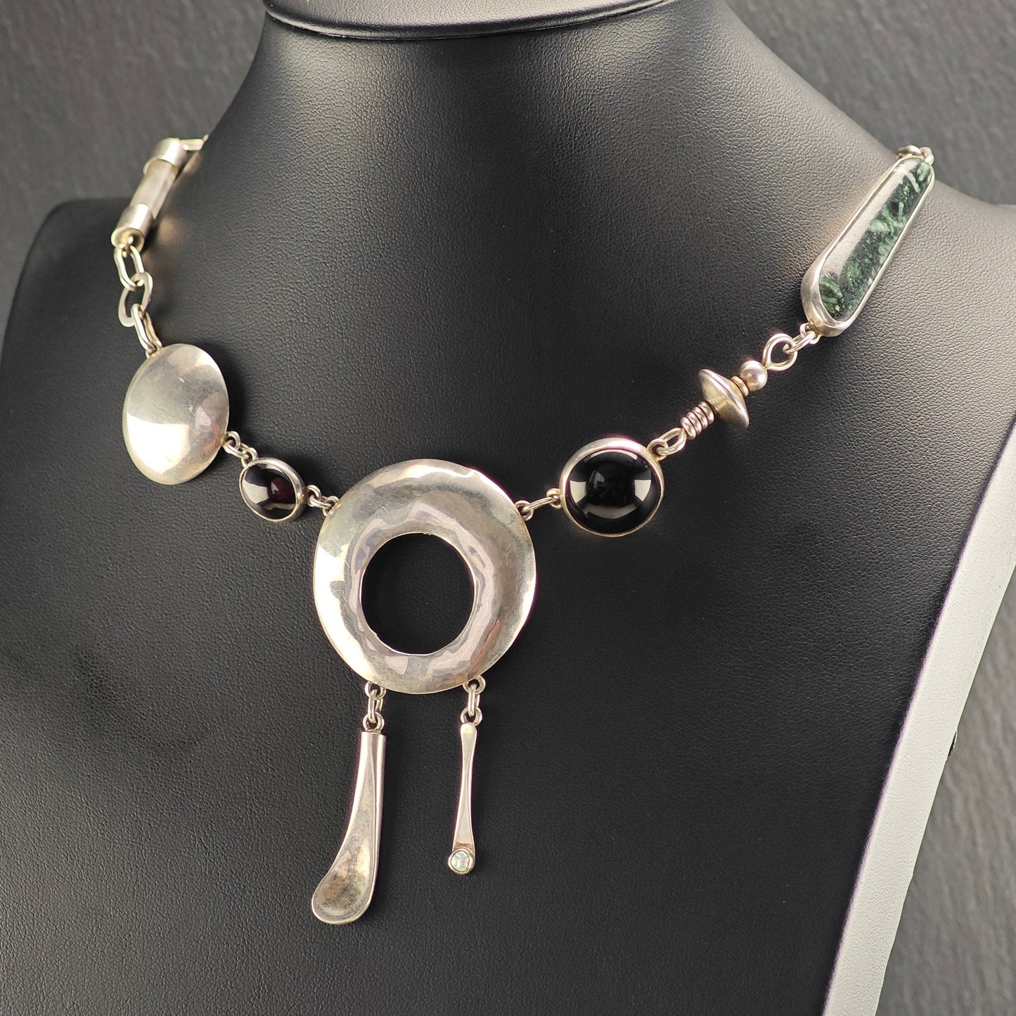 Studio Artist, Sterling Silver, Abstract Necklace N2699
