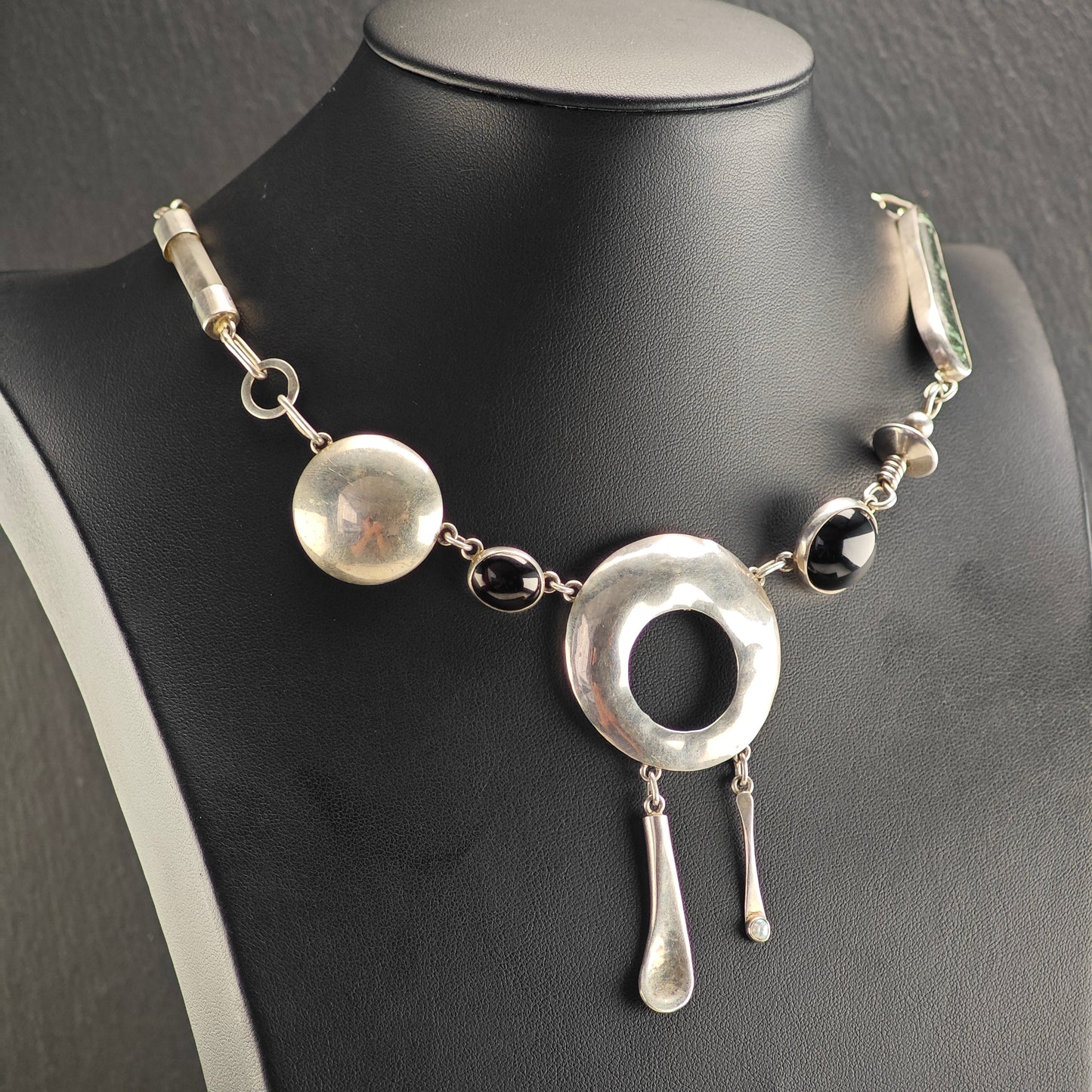 Studio Artist, Sterling Silver, Abstract Necklace N2699