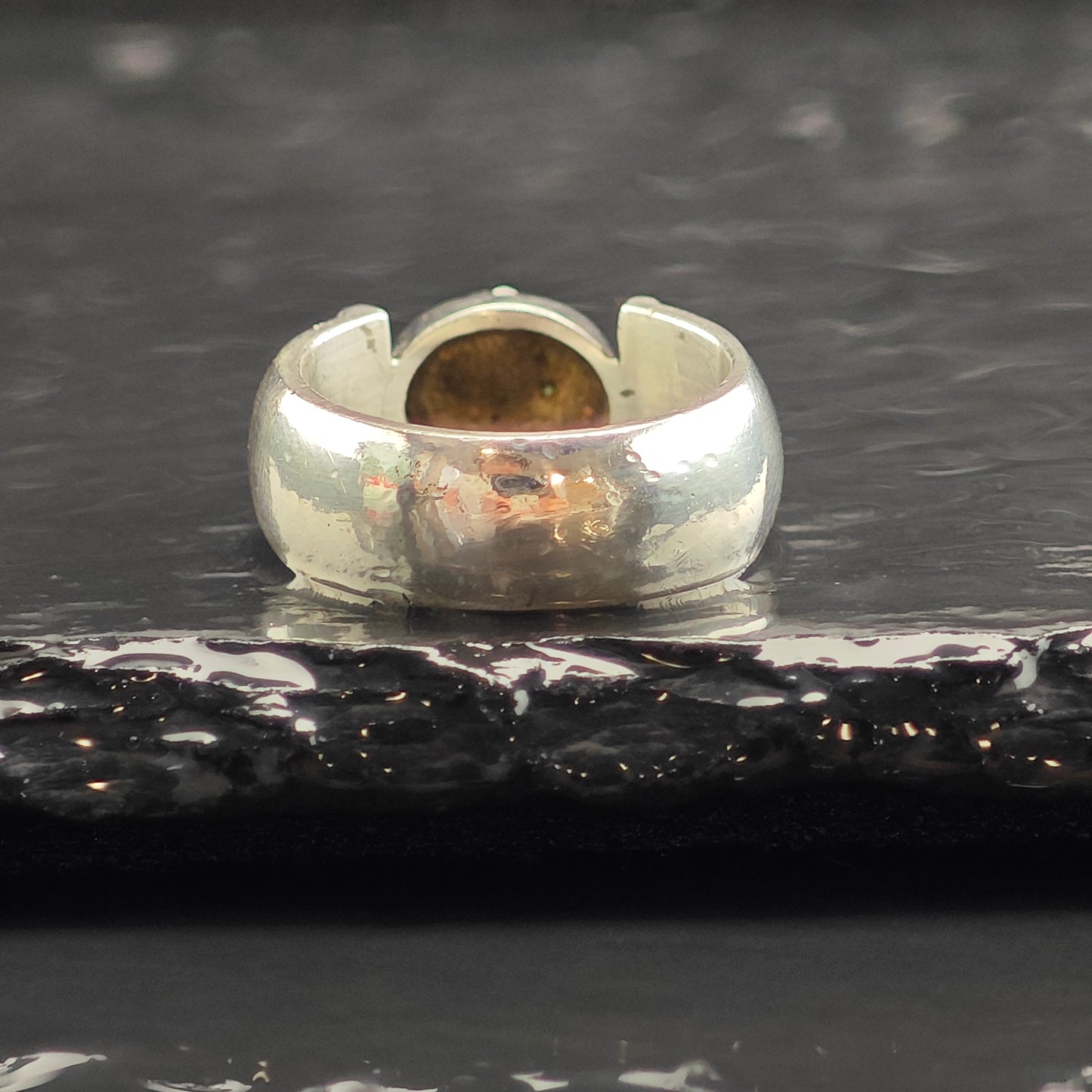 Michael Dawkins Pearl Modernist Sterling Silver Ring Sz 6 1/2 R6482