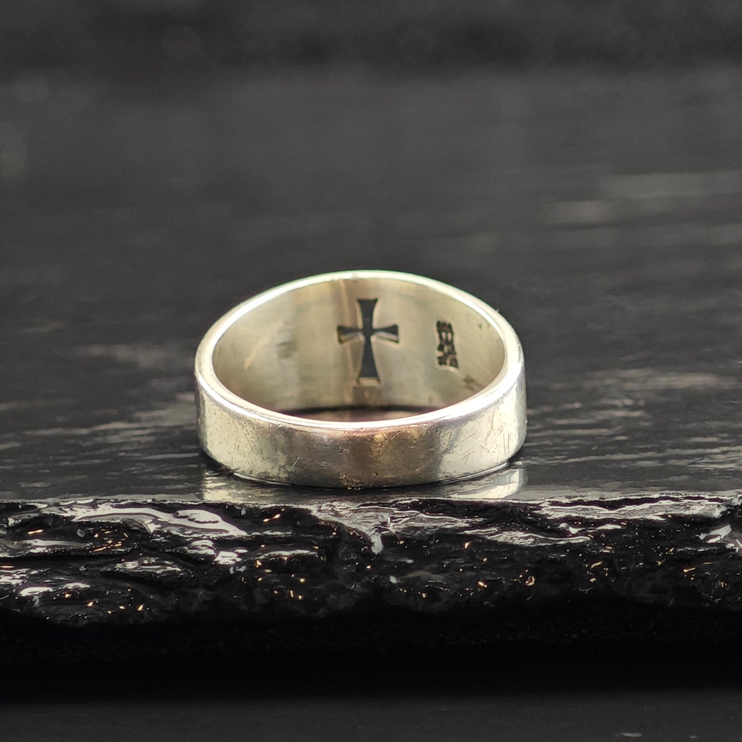 Vintage James Avery Cross Cut Out Sterling Silver Ring Sz 6 1/4 R6488