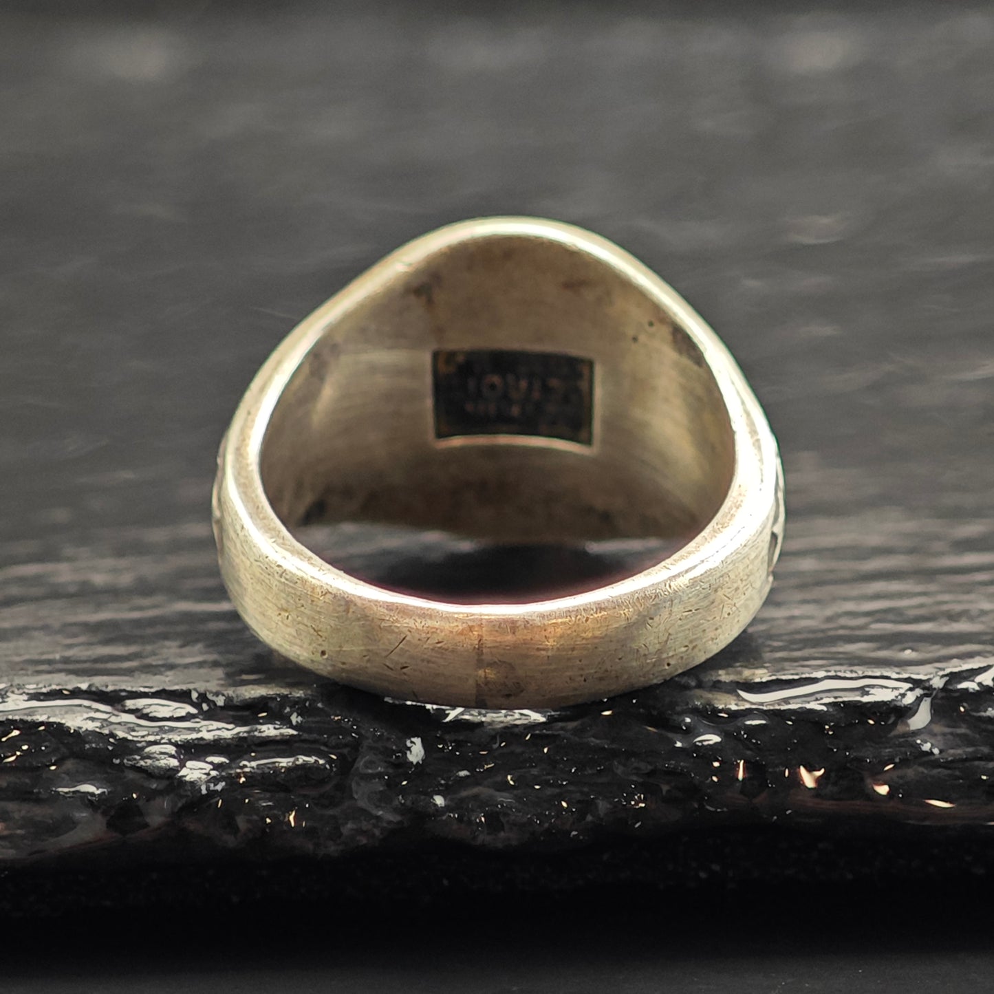 Detroit Antique Commemorative WW1 Sterling Silver Signet Ring Sz 8 R6493