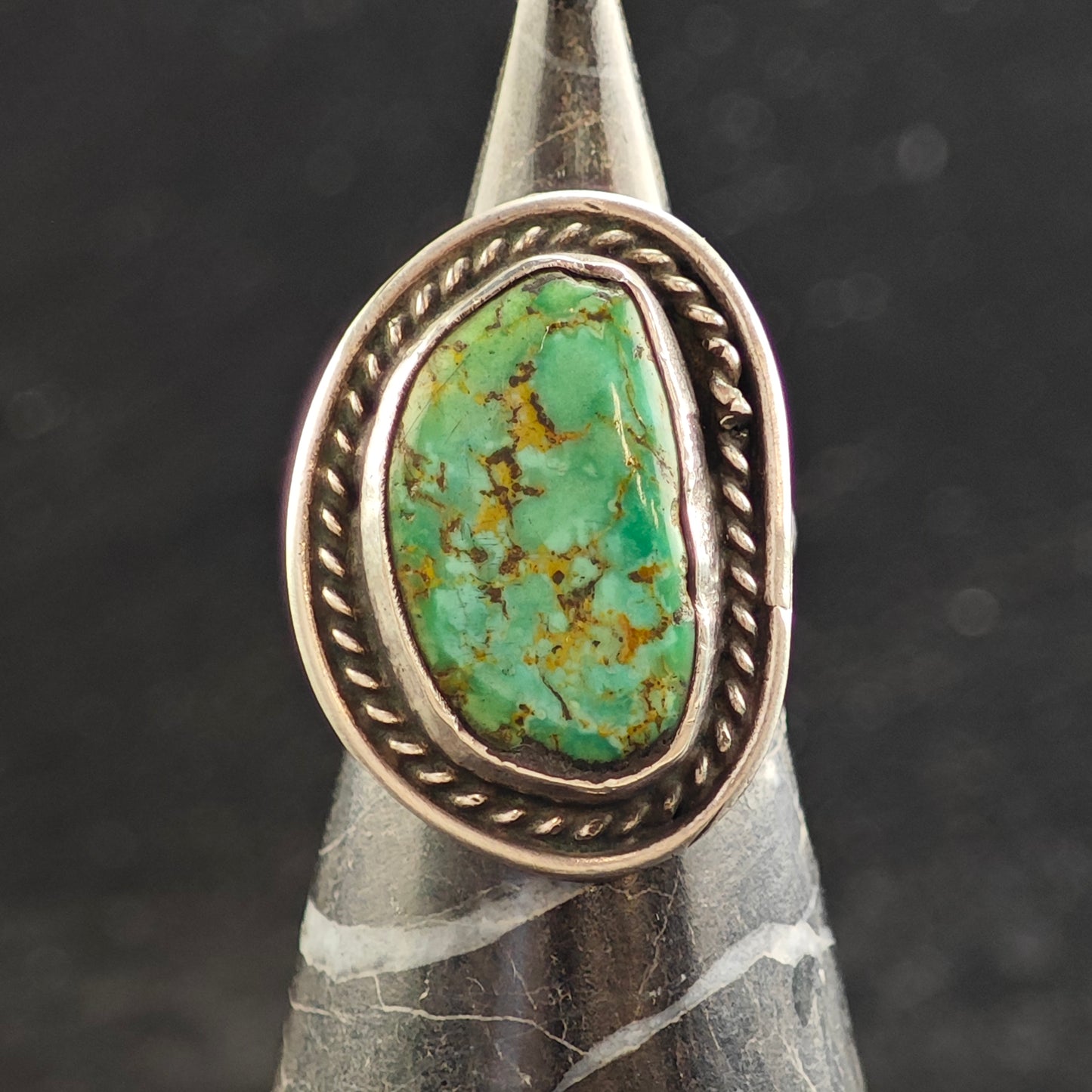 Sw Turquoise Sterling Silver Ring Sz 6 1/2 R6495