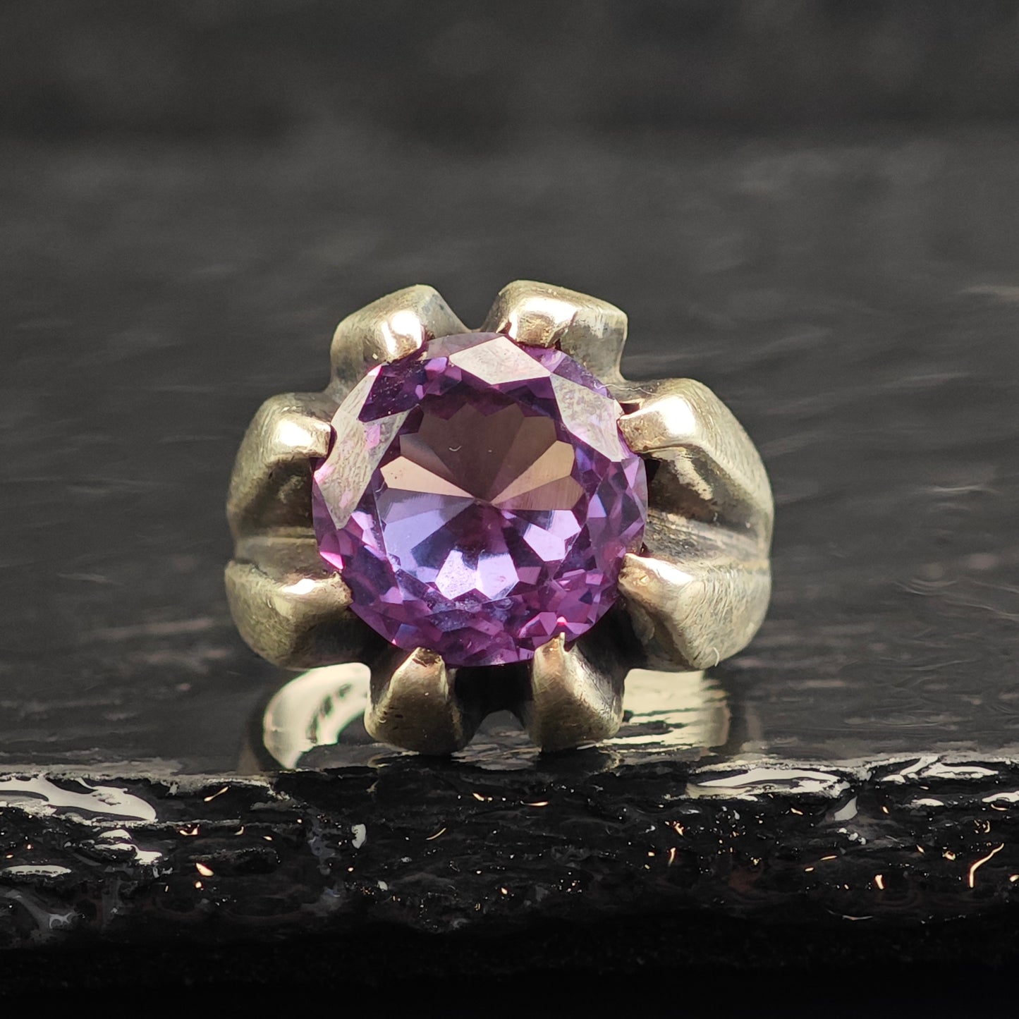 Enrique Ledesma Taxco Color Change Corundum Sterling Silver Ring Sz 9 R6499