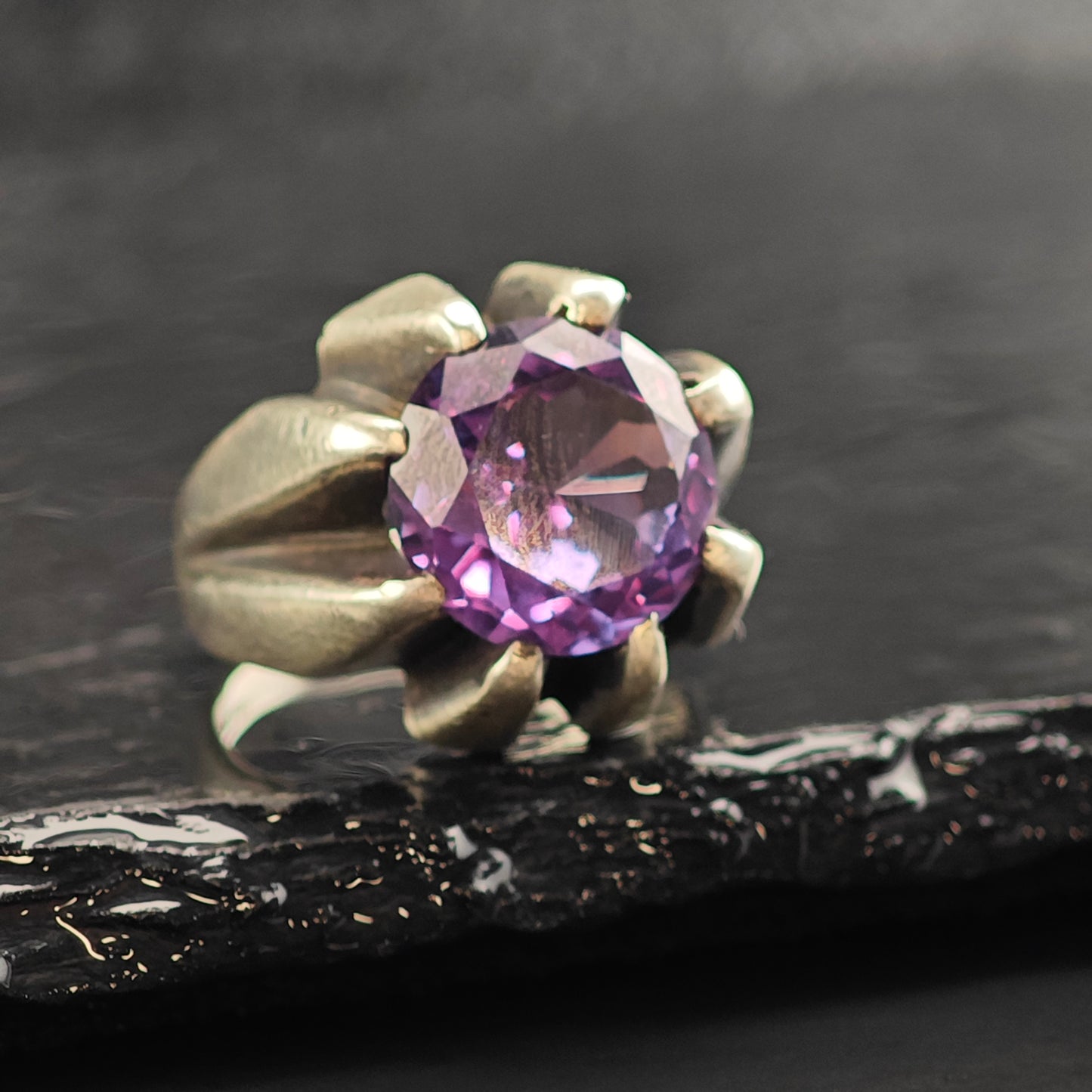 Enrique Ledesma Taxco Color Change Corundum Sterling Silver Ring Sz 9 R6499