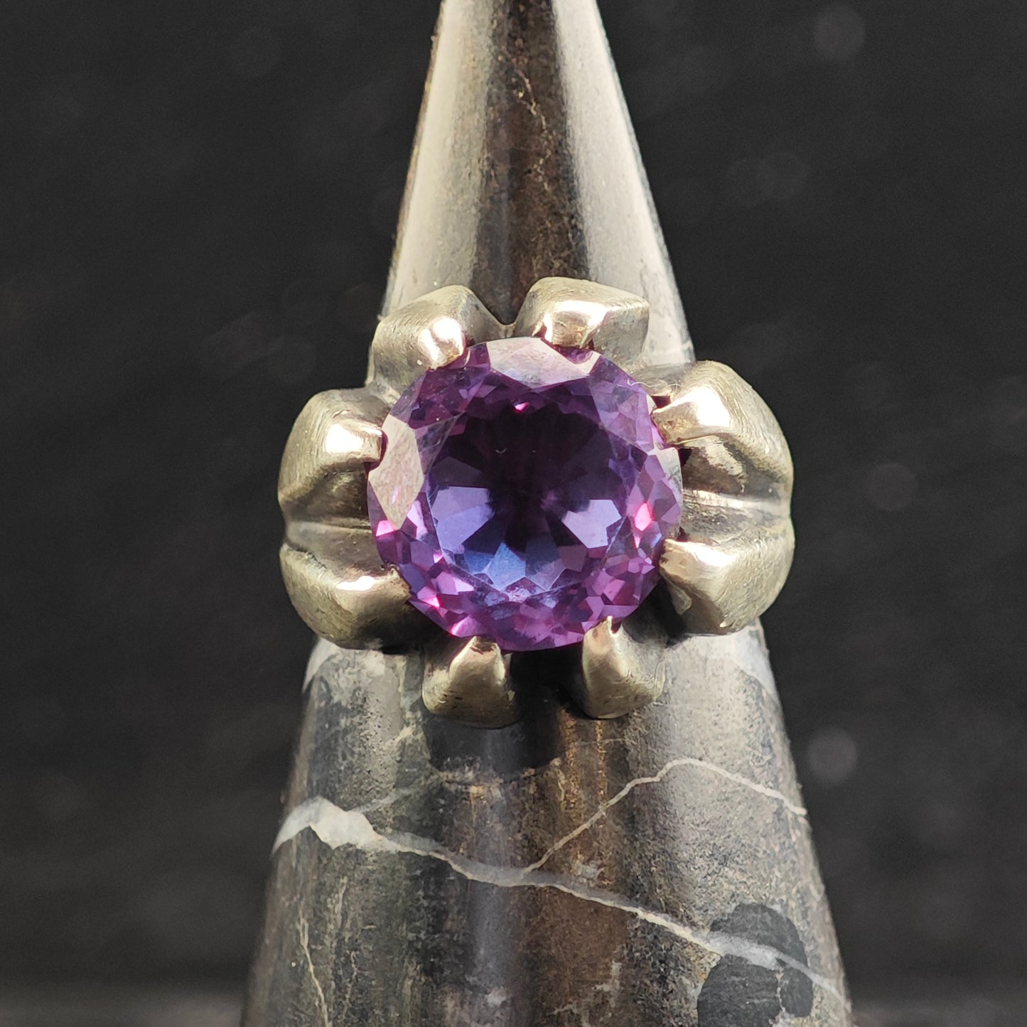 Enrique Ledesma Taxco Color Change Corundum Sterling Silver Ring Sz 9 R6499