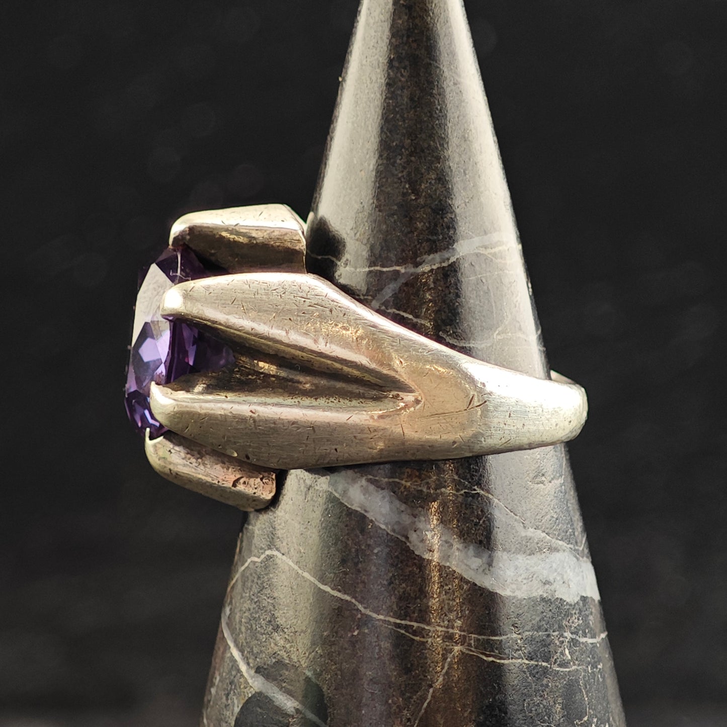 Enrique Ledesma Taxco Color Change Corundum Sterling Silver Ring Sz 9 R6499