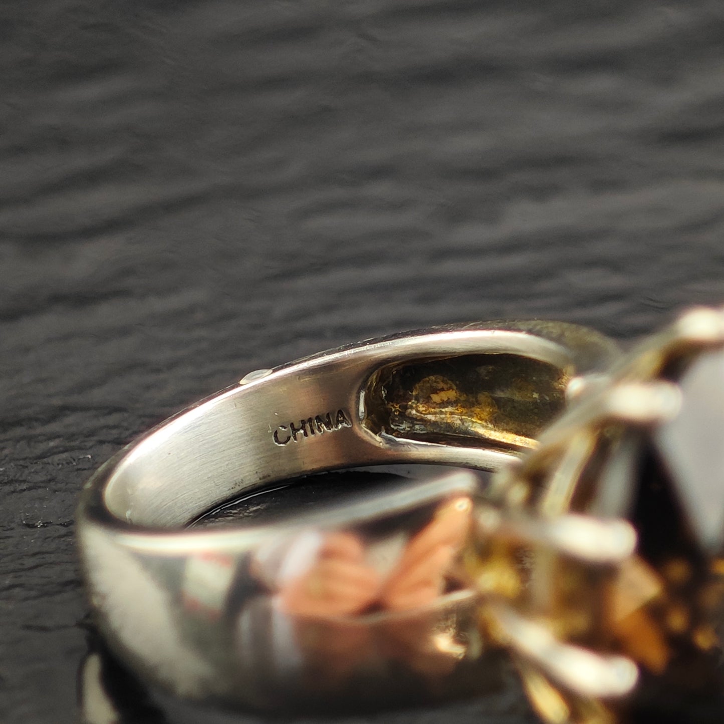 Large Smoky Quartz Sterling Silver Ring Sz 7 R6519