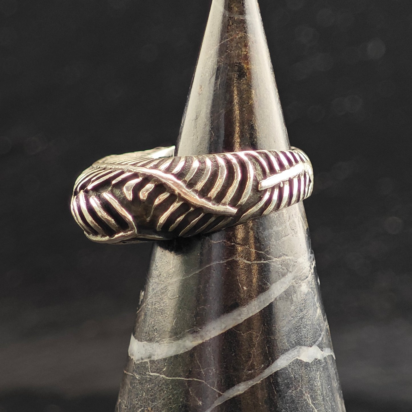 Dian Malouf Brutalist Sterling Silver Ring Sz 6 1/2 R6521