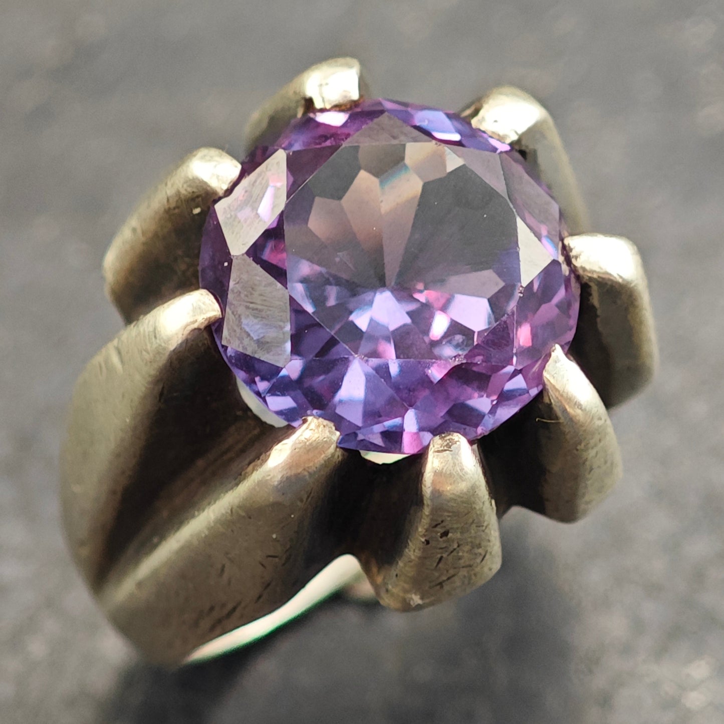 Enrique Ledesma Taxco Color Change Corundum Sterling Silver Ring Sz 9 R6499