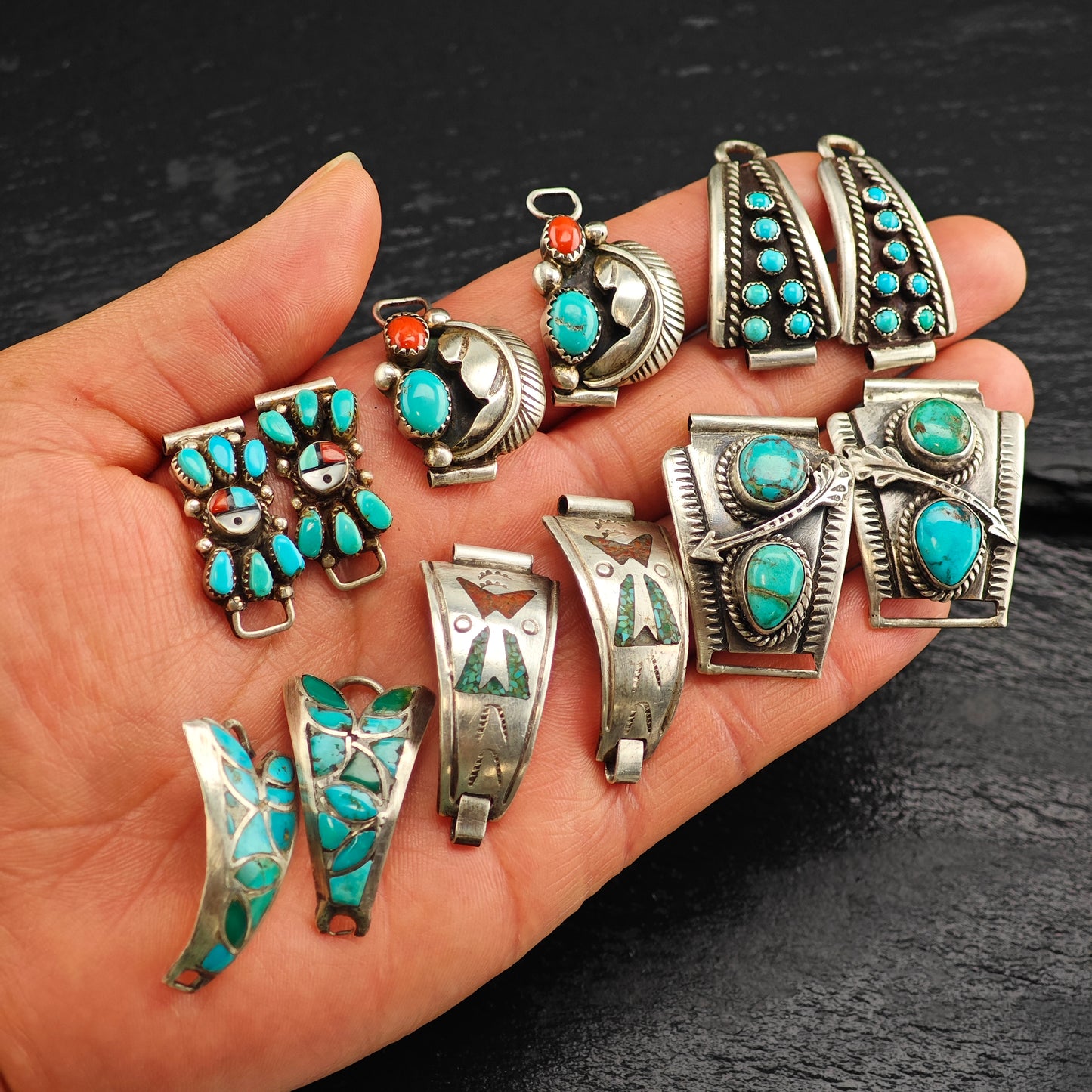 Choice of Native American, Sterling Silver Watch Extender Tips MISC0370
