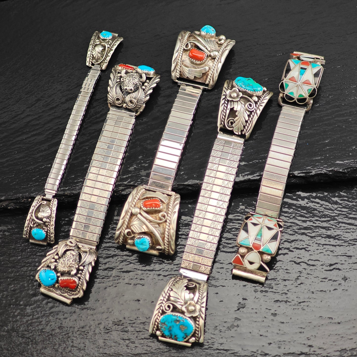 Choice of Native American, Sterling Silver Watch Extenders MISC0369