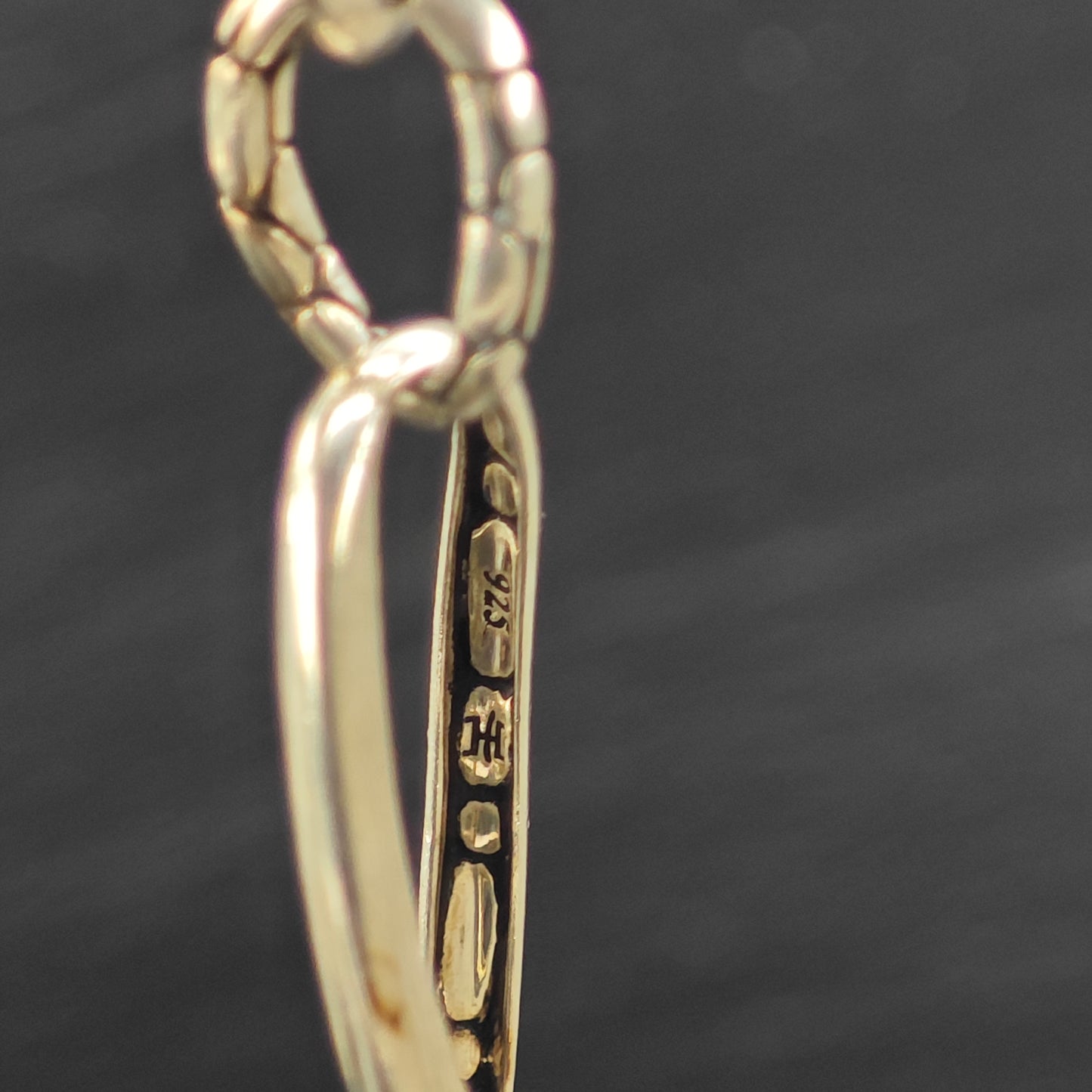 Abstract John Hardy Sterling Silver Omega Back/Dangle Earrings ER3092