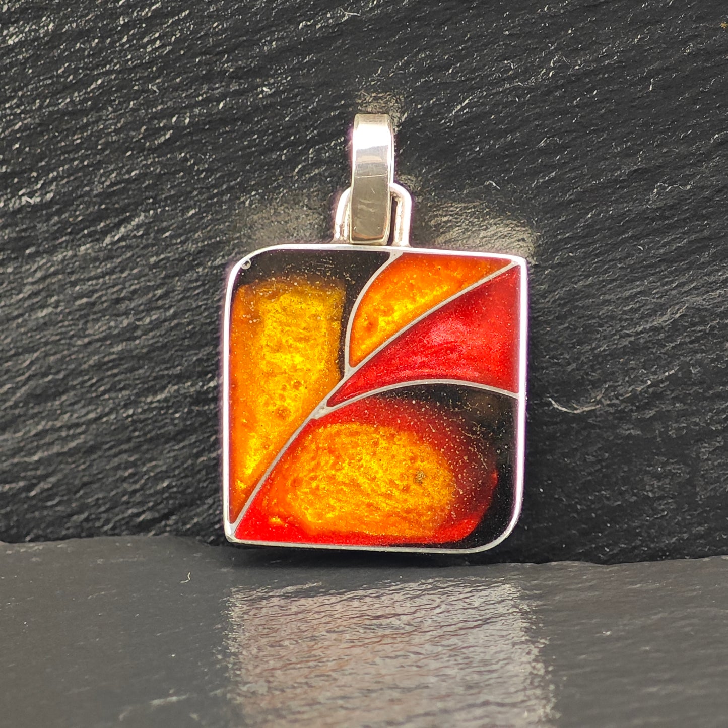 Choice of Resin Inlay Sterling Silver Pendants P3014
