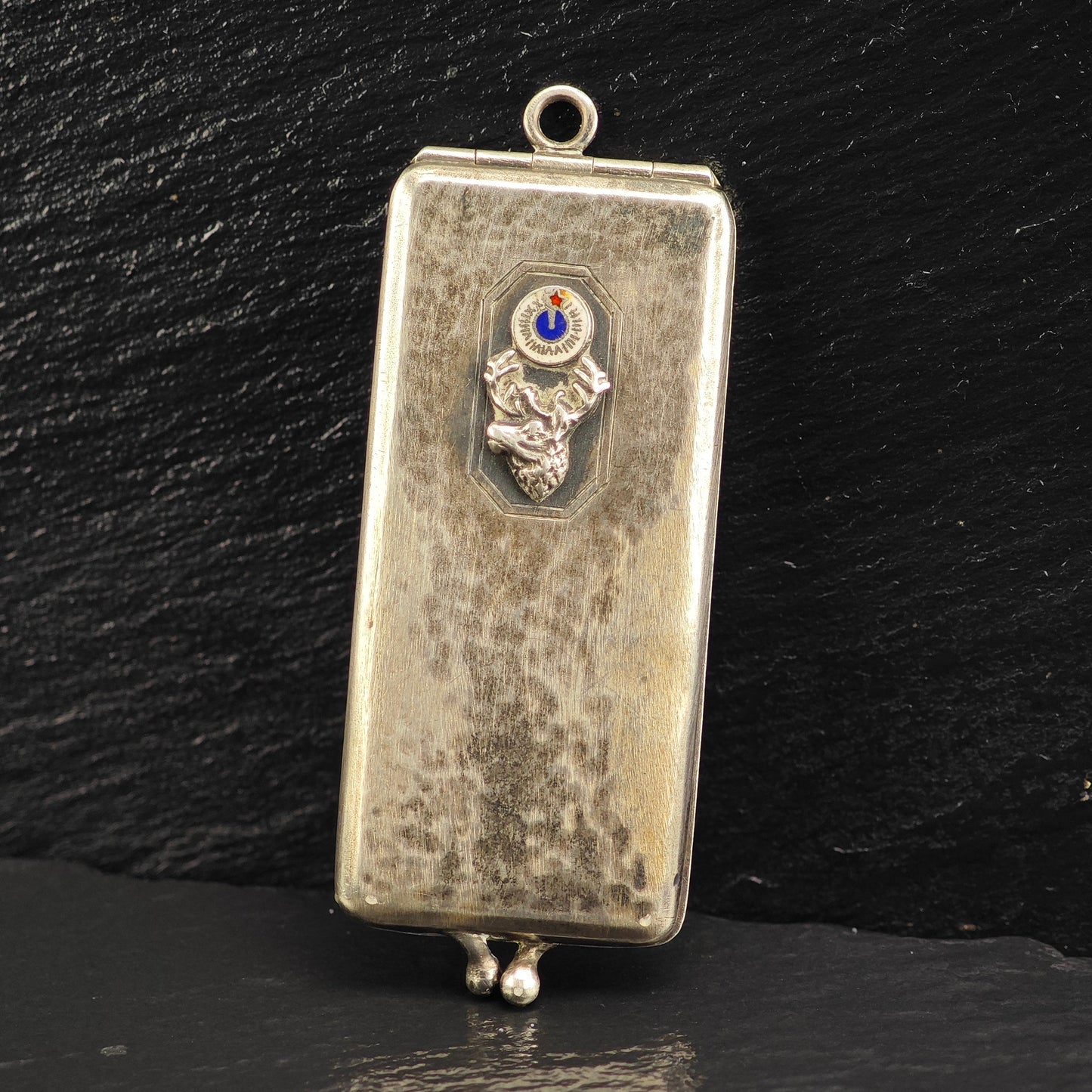 Antique Hello Bill Case B.P.O.E. Sterling Silver Pendant P3017