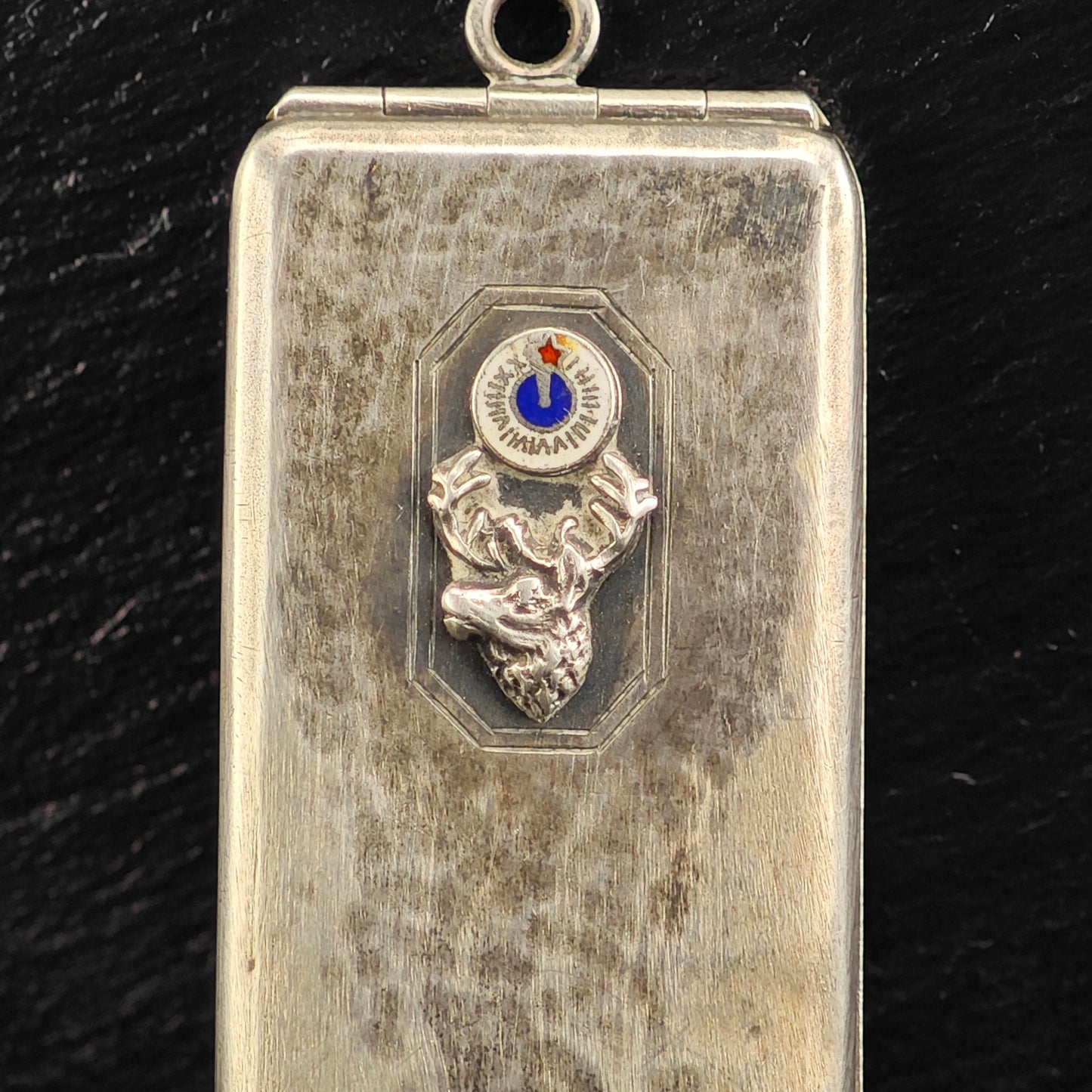 Antique Hello Bill Case B.P.O.E. Sterling Silver Pendant P3017