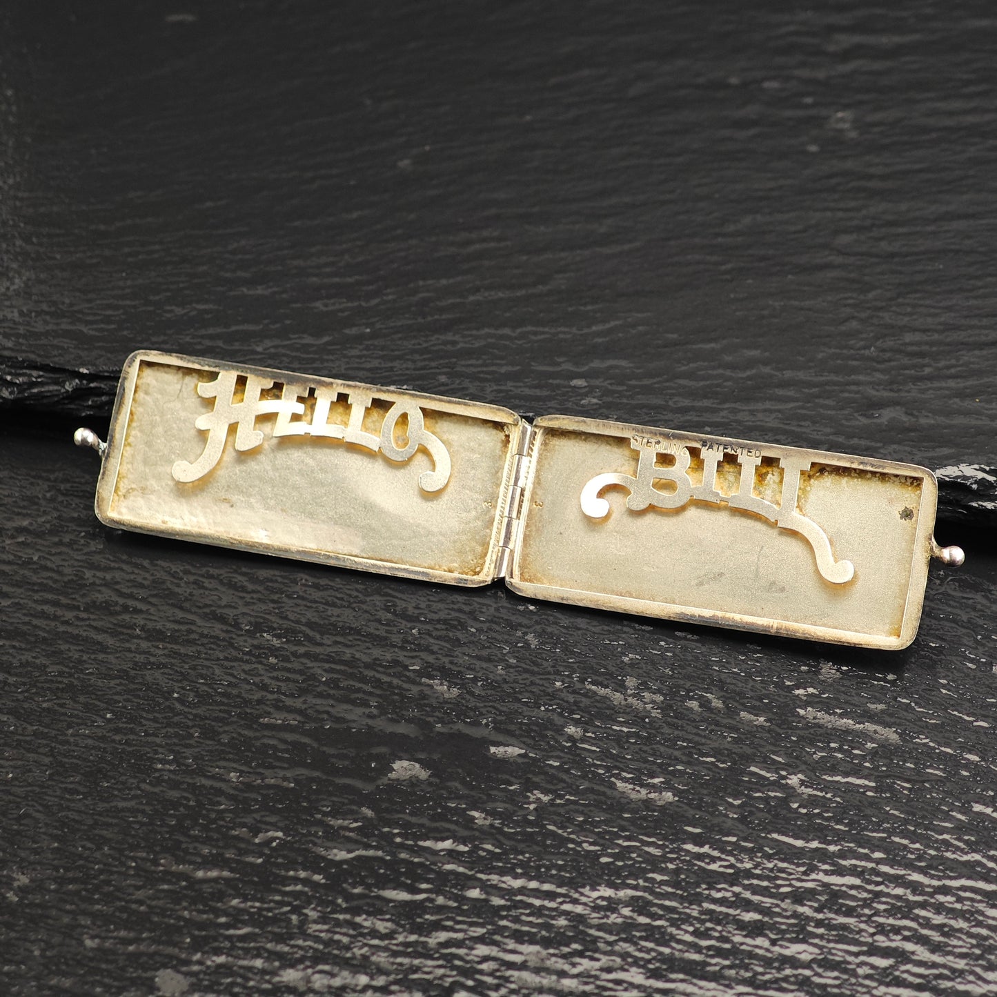 Antique Hello Bill Case B.P.O.E. Sterling Silver Pendant P3017