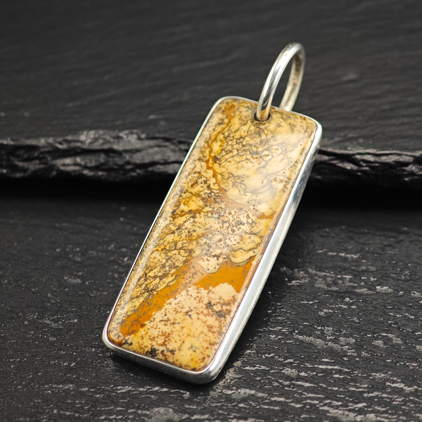 Signed Harlene Korey, Kalibre Gemstone Pendant, Sterling Silver P3019