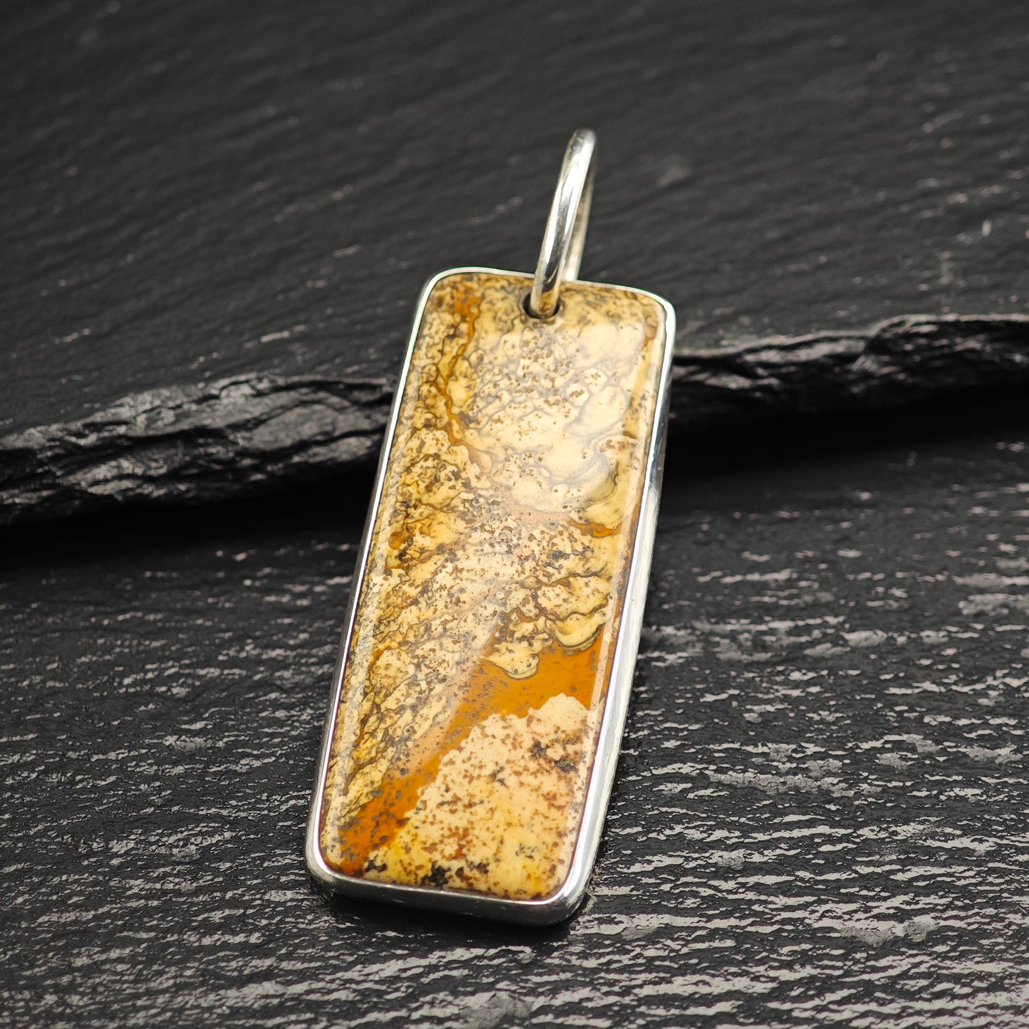 Signed Harlene Korey, Kalibre Gemstone Pendant, Sterling Silver P3019