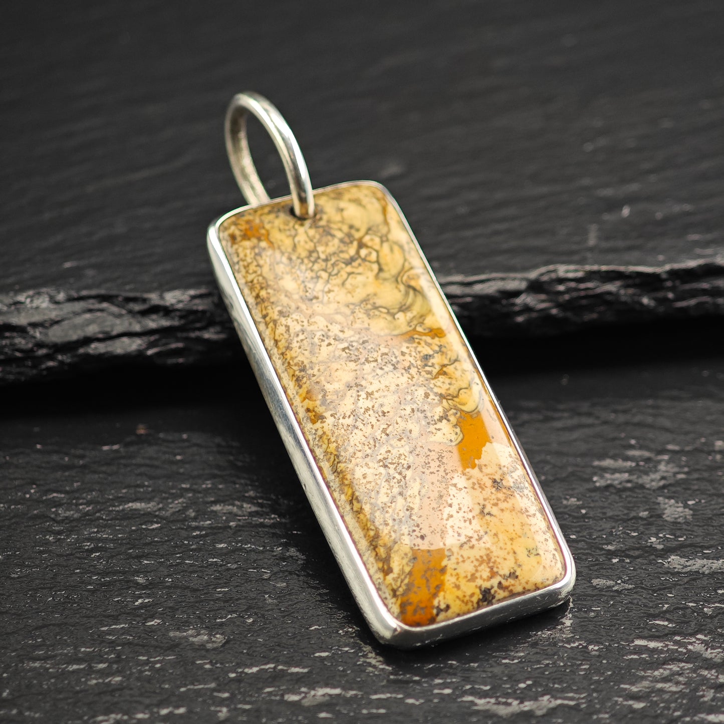 Signed Harlene Korey, Kalibre Gemstone Pendant, Sterling Silver P3019