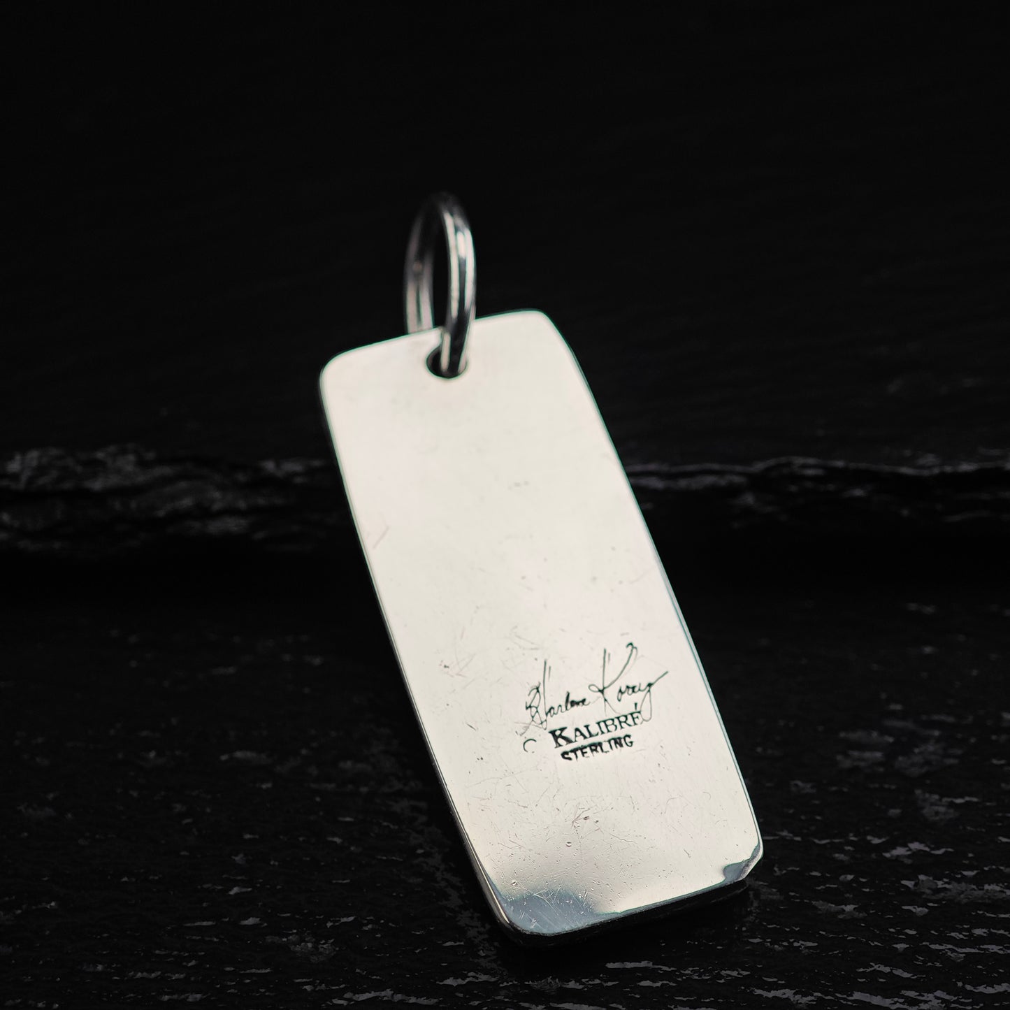 Signed Harlene Korey, Kalibre Gemstone Pendant, Sterling Silver P3019