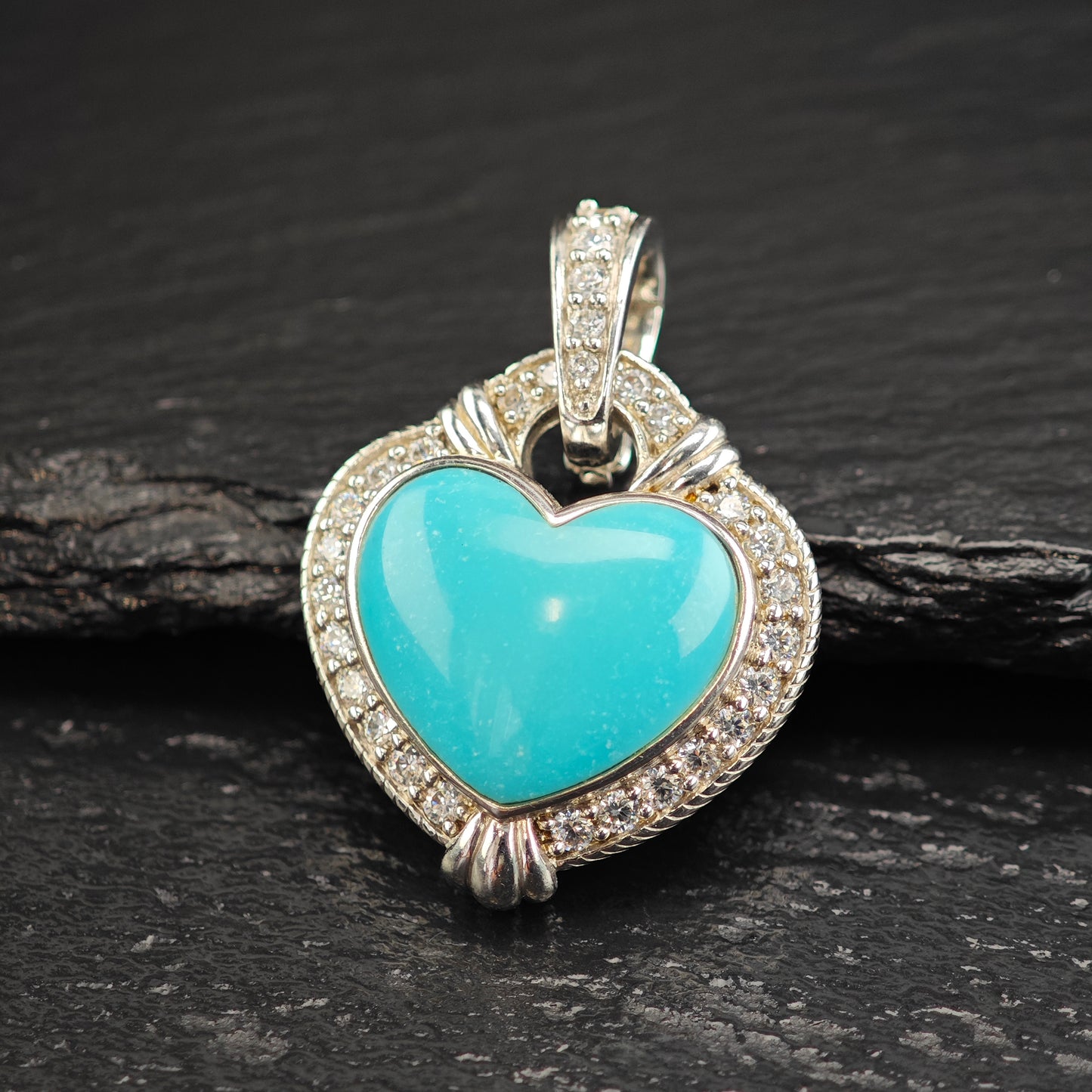 Choice of Judith Ripka Heart, Multi-stone Pendants, Sterling Silver P3021