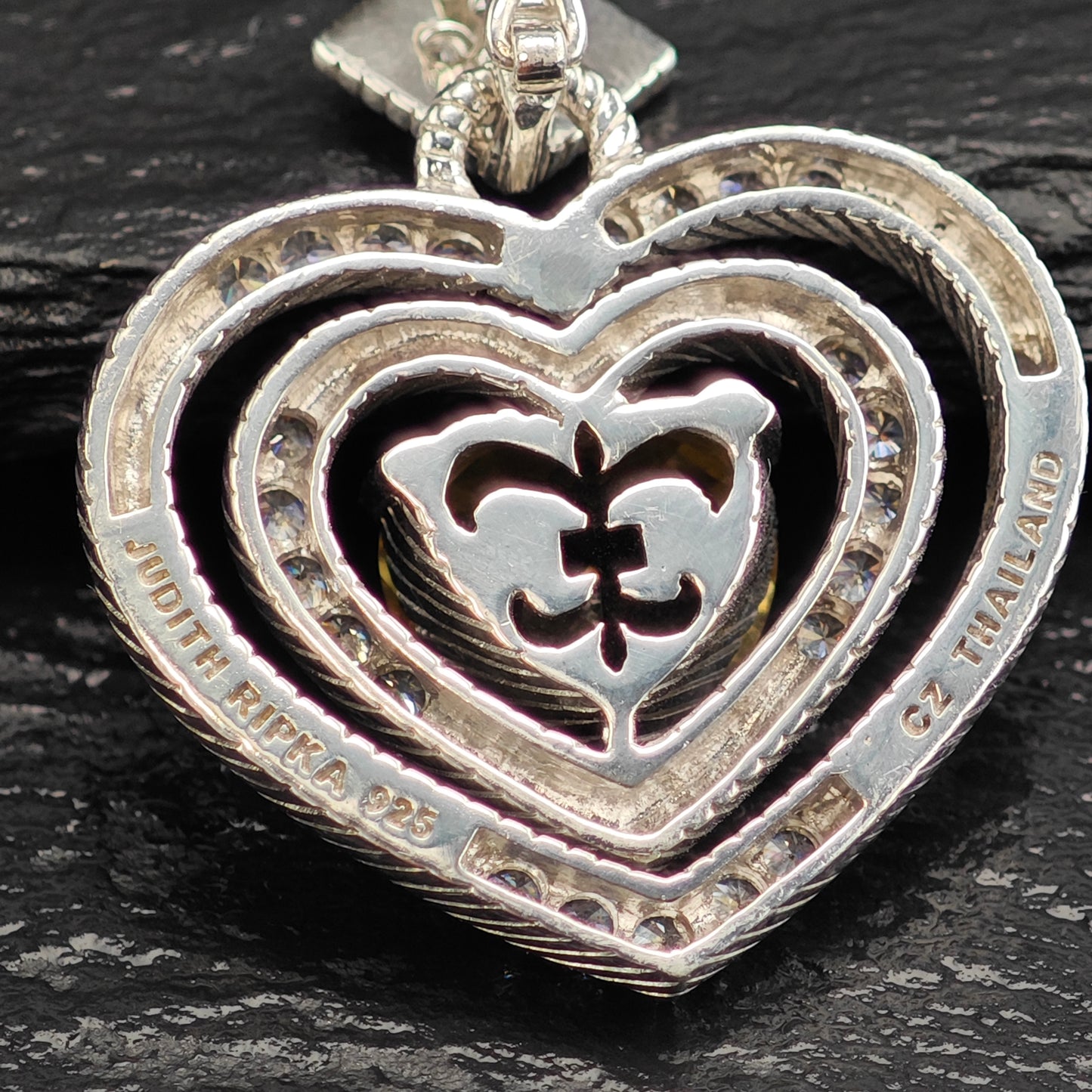 Choice of Judith Ripka Heart, Multi-stone Pendants, Sterling Silver P3021