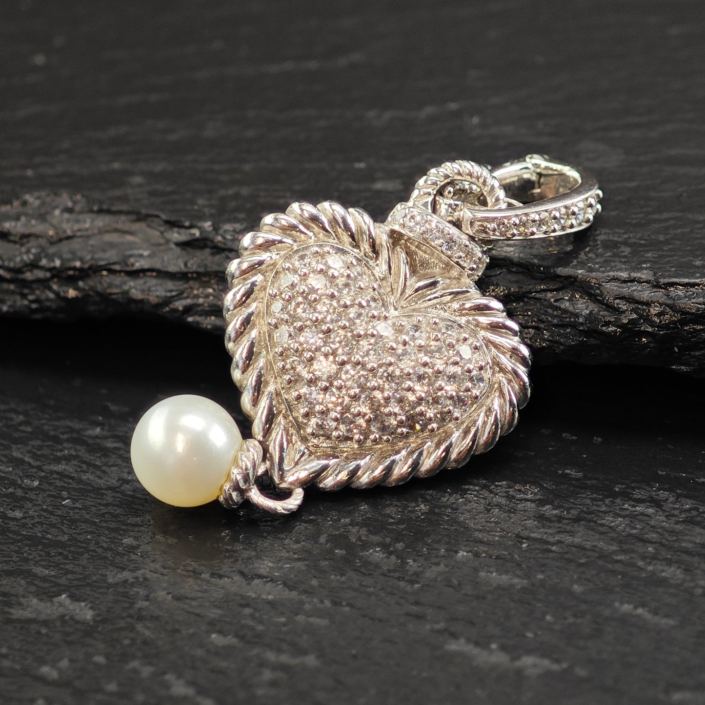 Choice of Judith Ripka Heart Pendants, Sterling Silver P3025