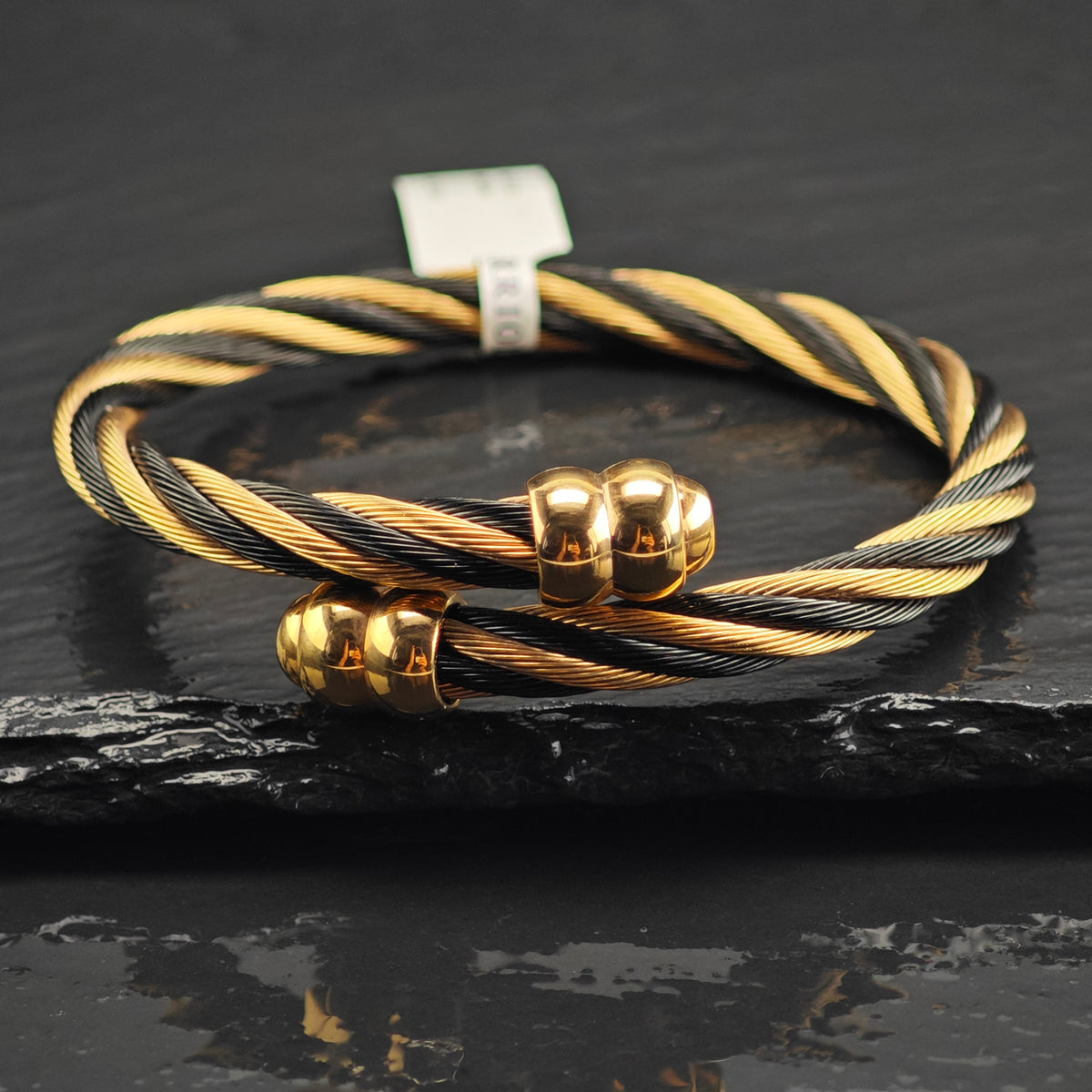 NWT Charriol Steel Flex Celtic Cuff Sz M 6 3/4" BR3145