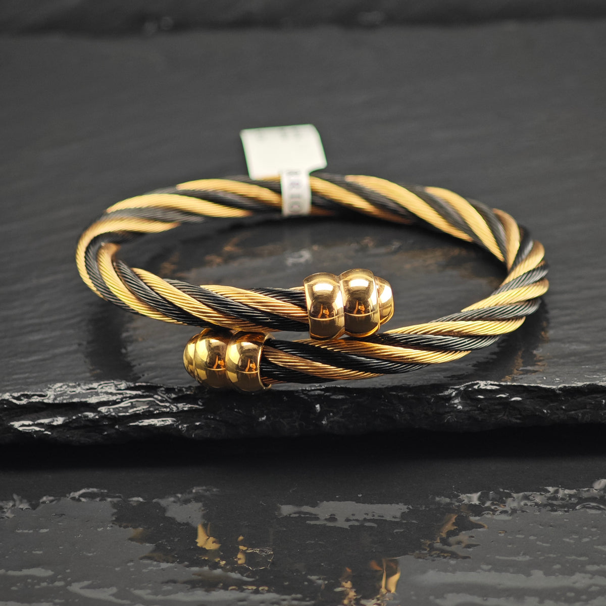 NWT Charriol Steel Flex Celtic Cuff Sz M 6 3/4" BR3145