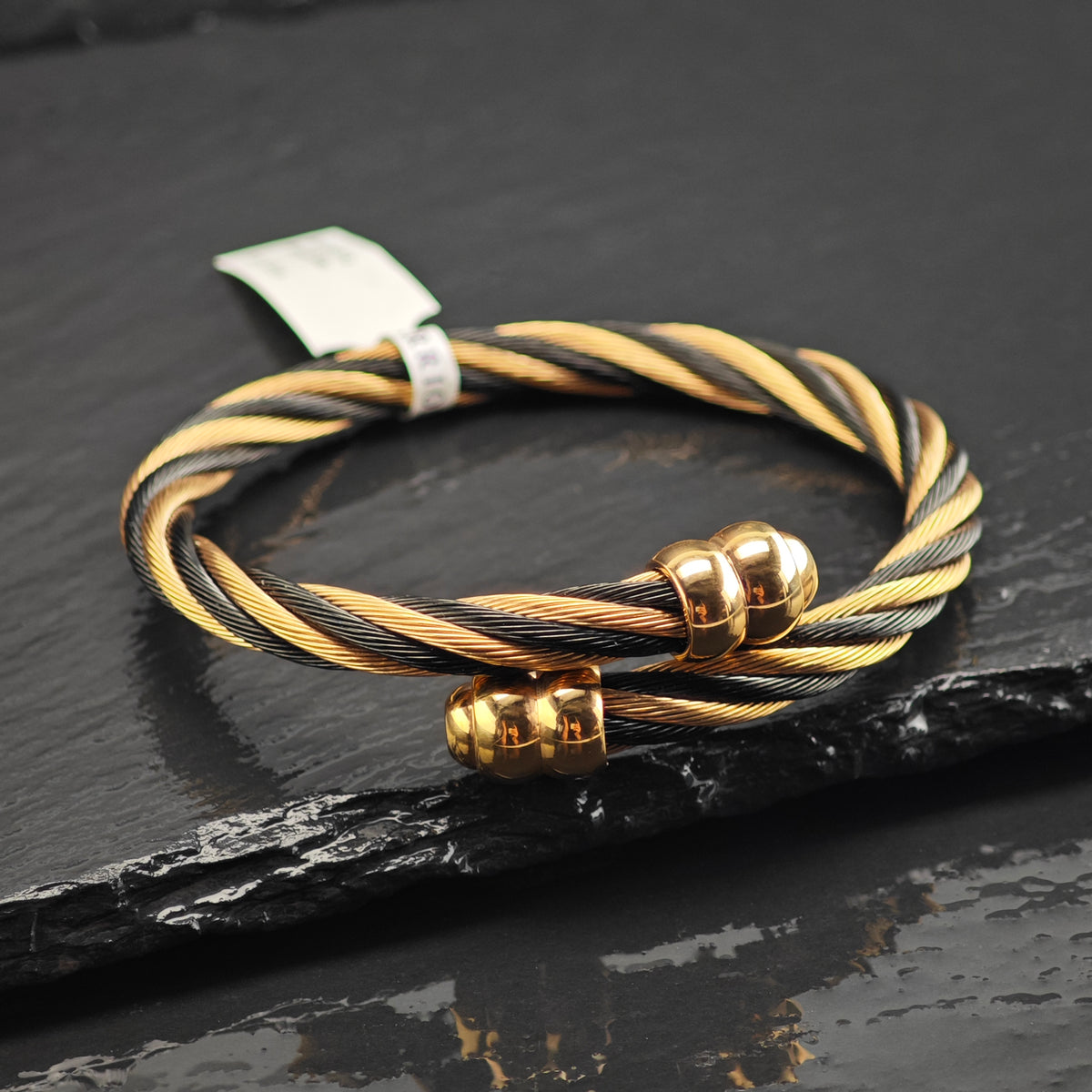 NWT Charriol Steel Flex Celtic Cuff Sz M 6 3/4" BR3145