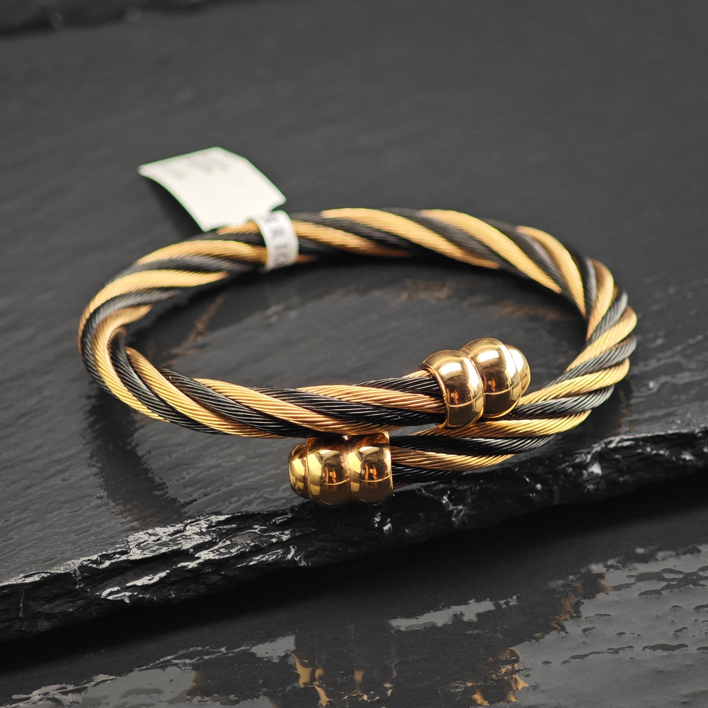 NWT Charriol Steel Flex Celtic Cuff Sz M 6 3/4" BR3145