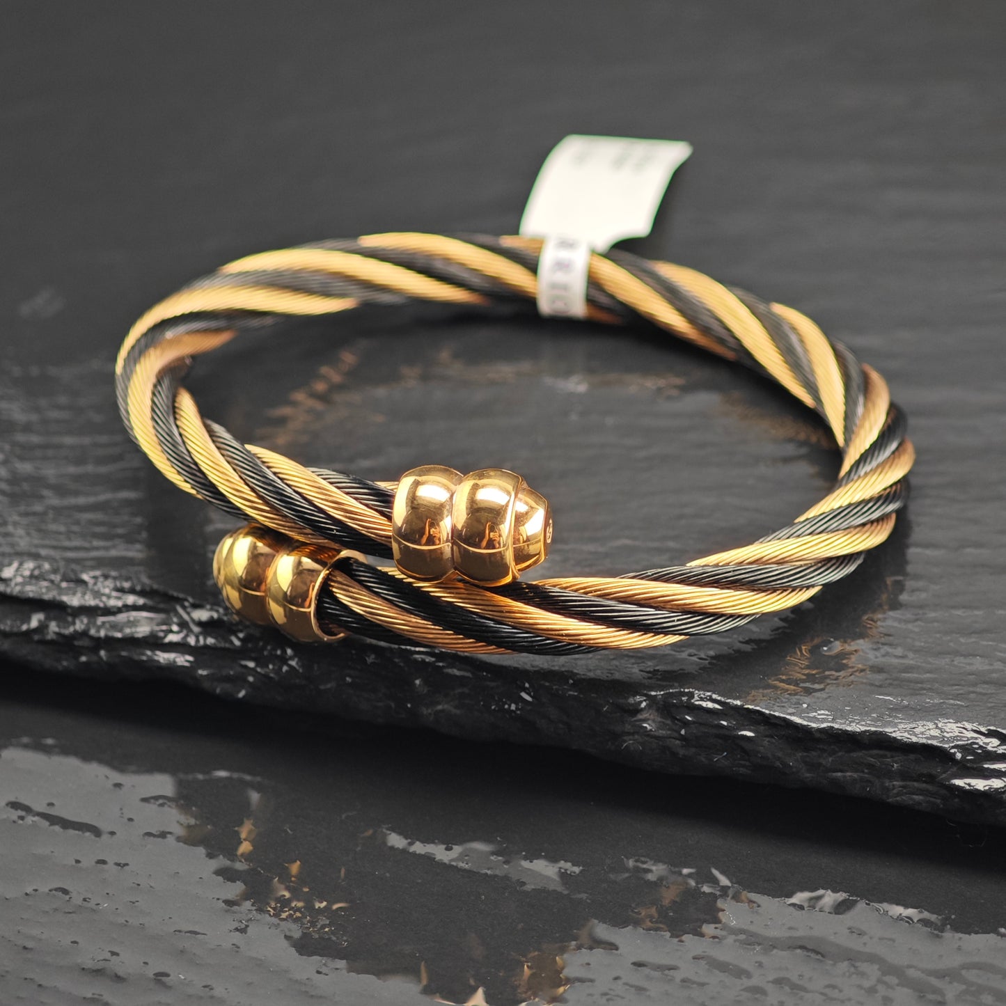 NWT Charriol Steel Flex Celtic Cuff Sz M 6 3/4" BR3145