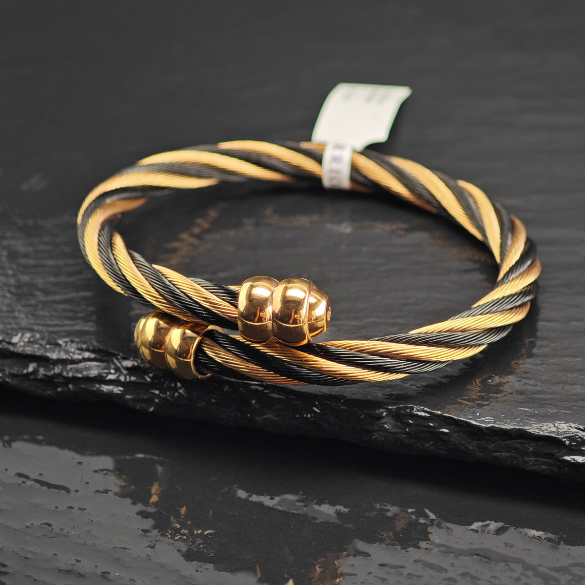 NWT Charriol Steel Flex Celtic Cuff Sz M 6 3/4" BR3145