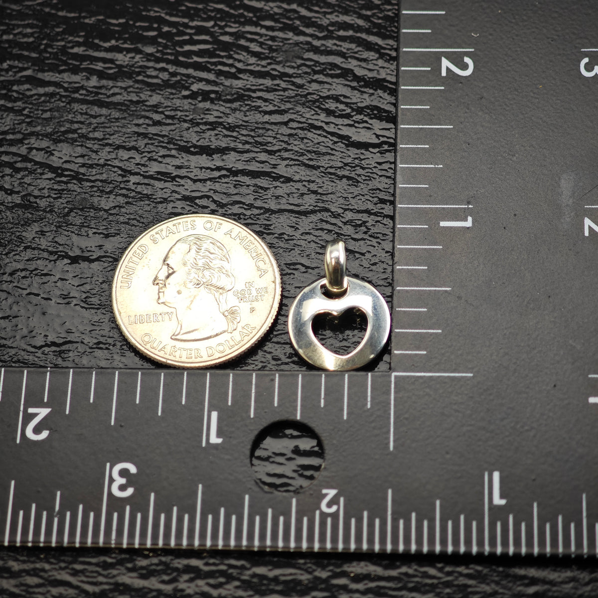 Vintage Tiffany & Co. Heart Sterling Silver Pendant P3092