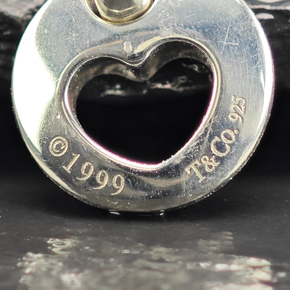 Vintage Tiffany & Co. Heart Sterling Silver Pendant P3092