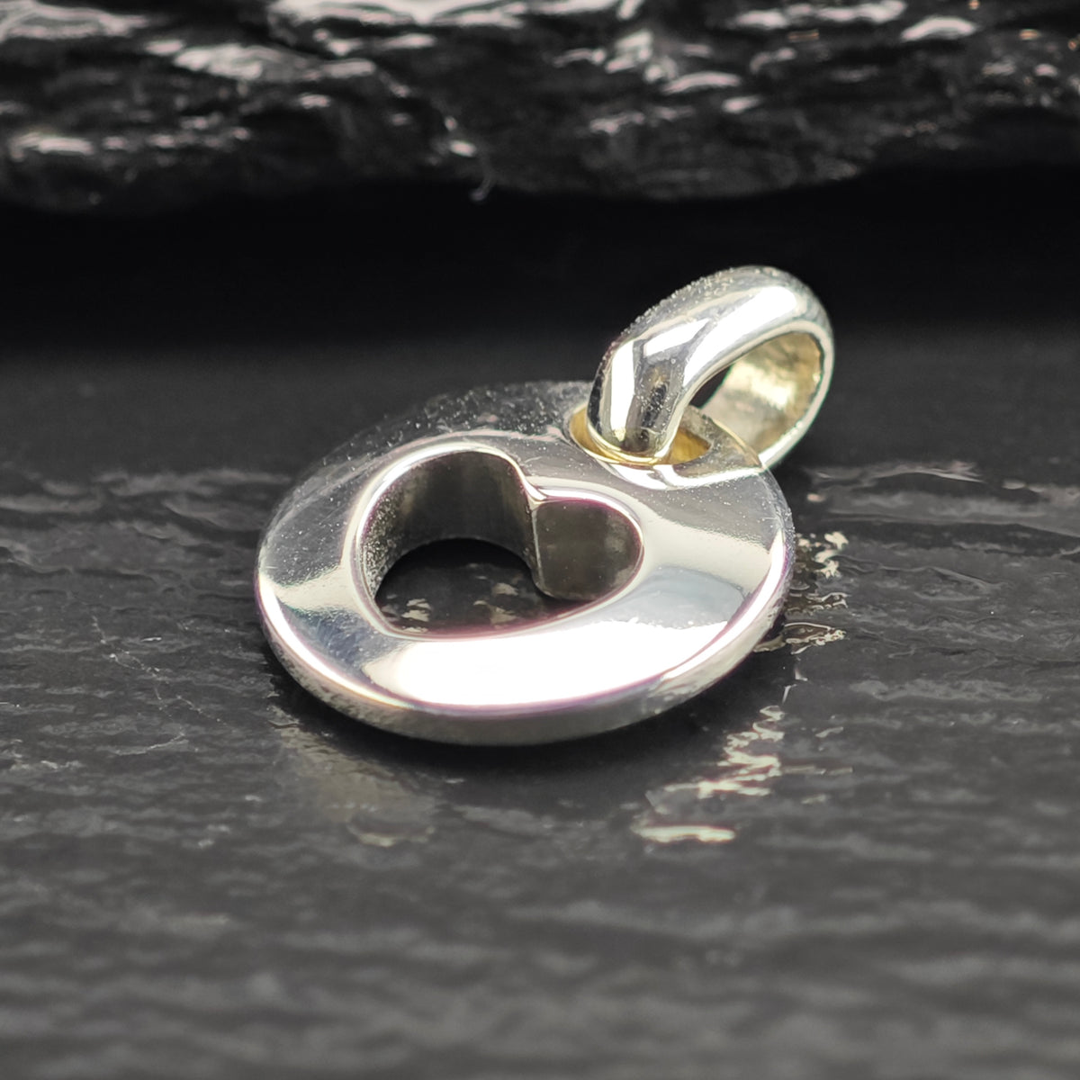 Vintage Tiffany & Co. Heart Sterling Silver Pendant P3092