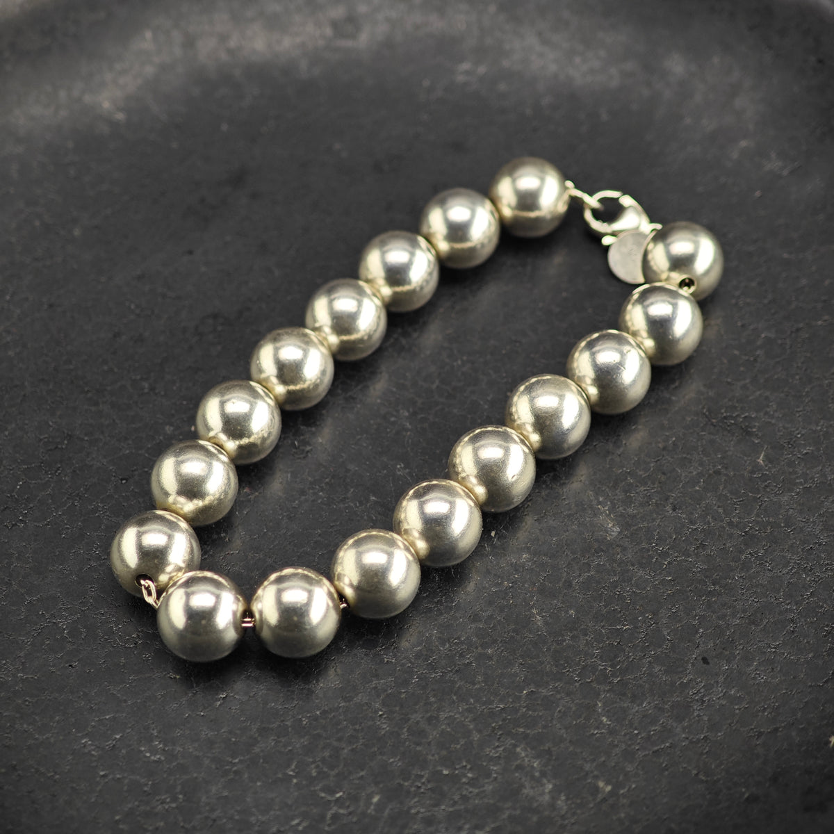 Vintage Tiffany & Co. 10mm Hardwear Sterling Silver Bracelet Sz 6 1/4" BR3156