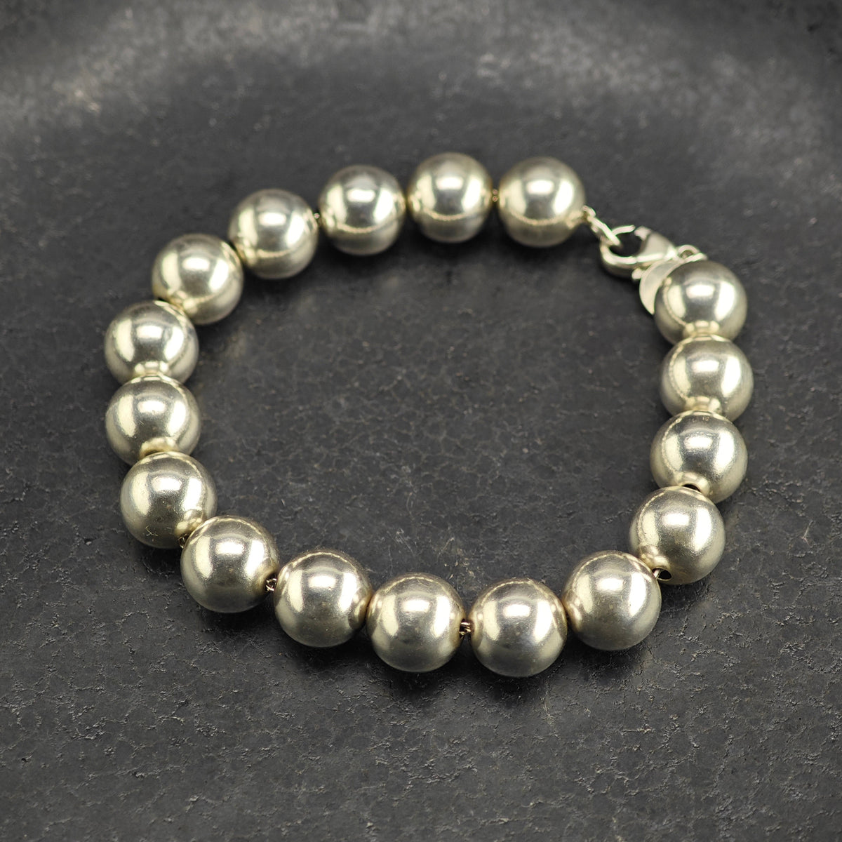 Vintage Tiffany & Co. 10mm Hardwear Sterling Silver Bracelet Sz 6 1/4" BR3156