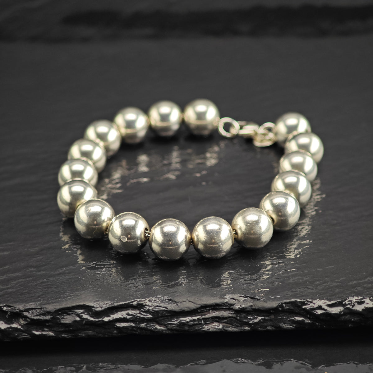 Vintage Tiffany & Co. 10mm Hardwear Sterling Silver Bracelet Sz 6 1/4" BR3156