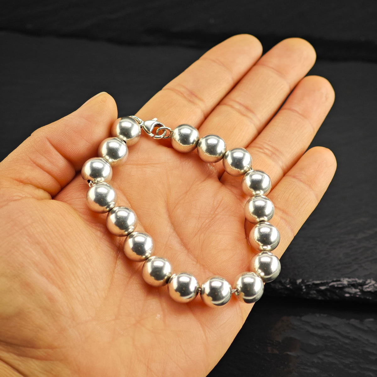 Vintage Tiffany & Co. 10mm Hardwear Sterling Silver Bracelet Sz 6 1/4" BR3156