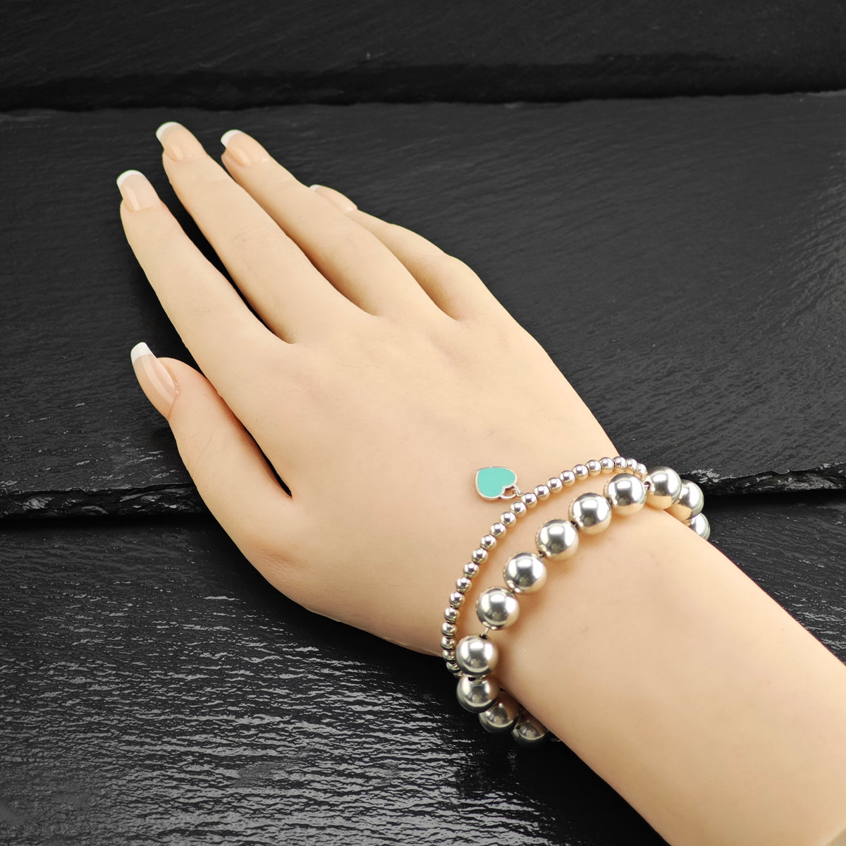 Vintage Tiffany & Co. 10mm Hardwear Sterling Silver Bracelet Sz 6 1/4" BR3156