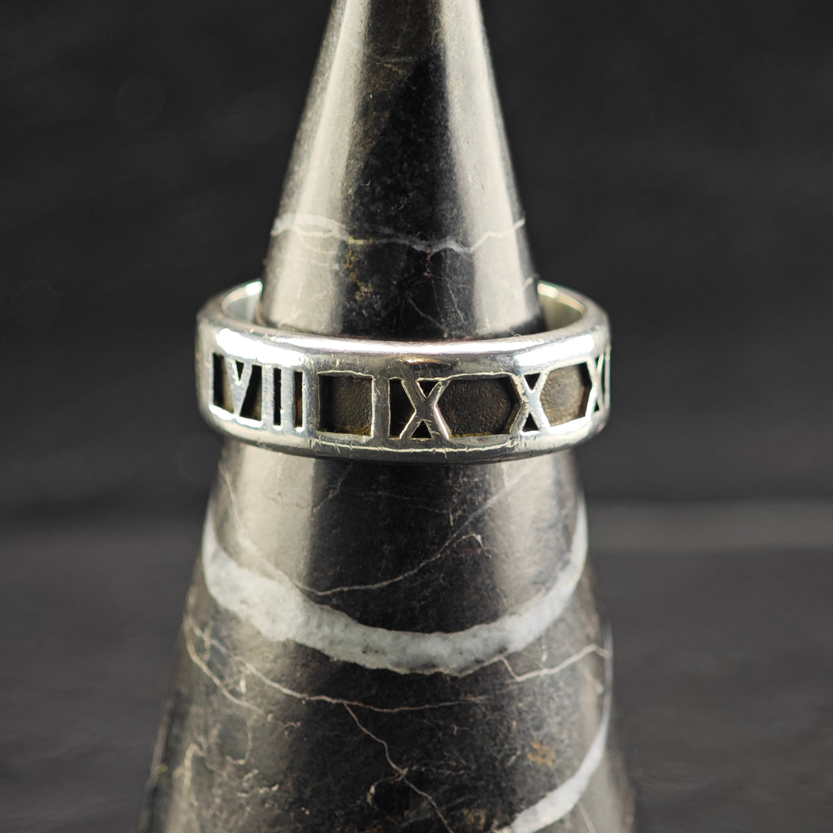1995 Tiffany & Co. Italian Atlas Sterling Silver Ring Sz 9 R6857