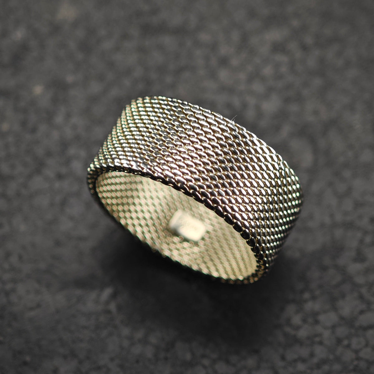 Vintage Tiffany & Co. Somerset Band Sterling Silver Ring Sz 9 R6855