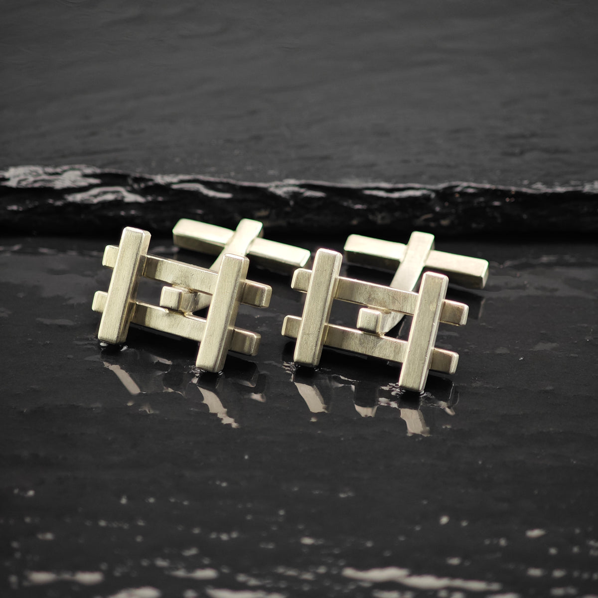 Vintage Tiffany & Co. Axis Cufflinks By Frank Gehry, Sterling Silver MISC0432