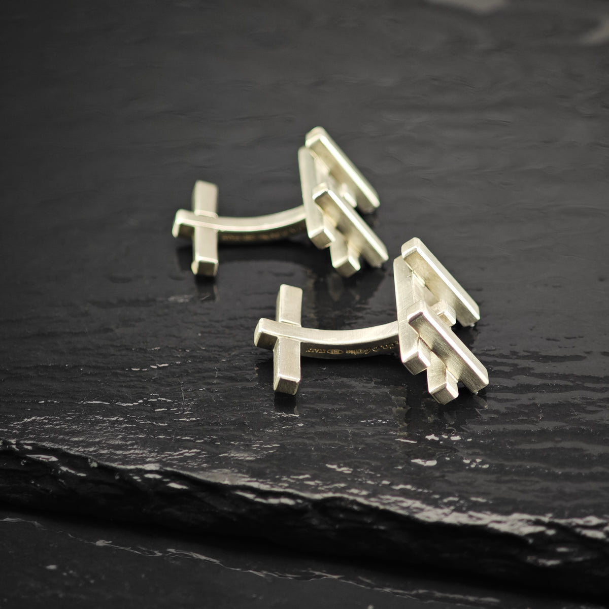 Vintage Tiffany & Co. Axis Cufflinks By Frank Gehry, Sterling Silver MISC0432