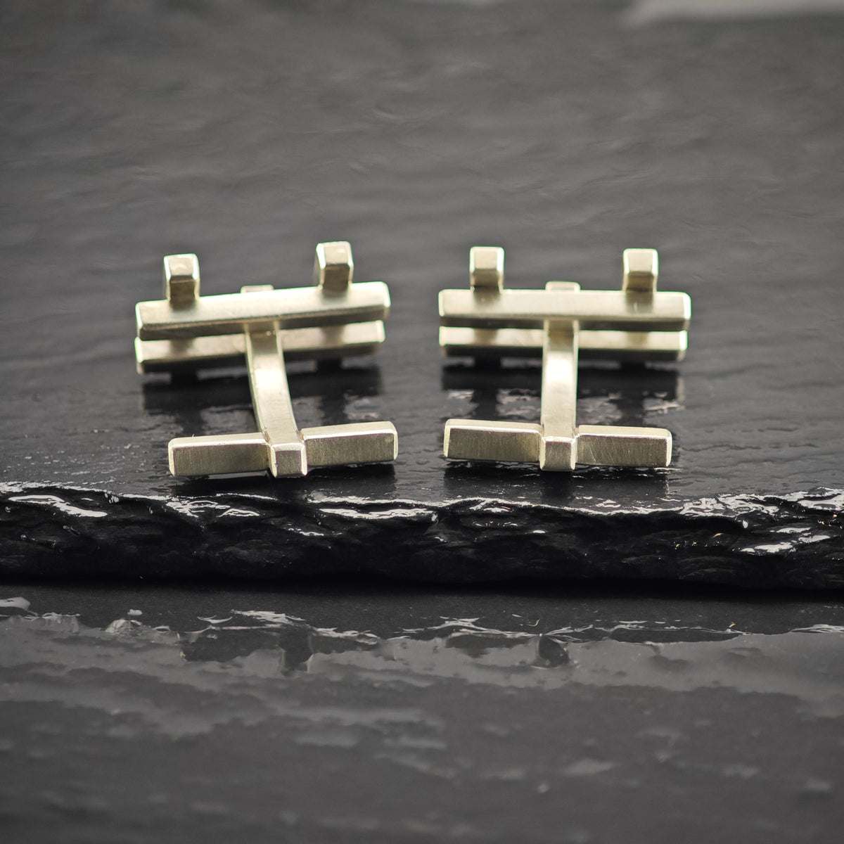 Vintage Tiffany & Co. Axis Cufflinks By Frank Gehry, Sterling Silver MISC0432