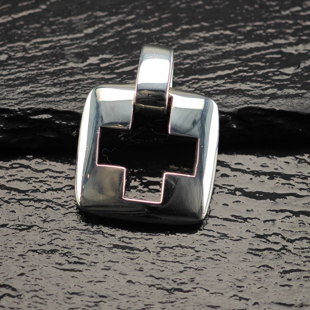 Vintage Tiffany & Co. Cutout Cross Sterling Silver Pendant  P3157